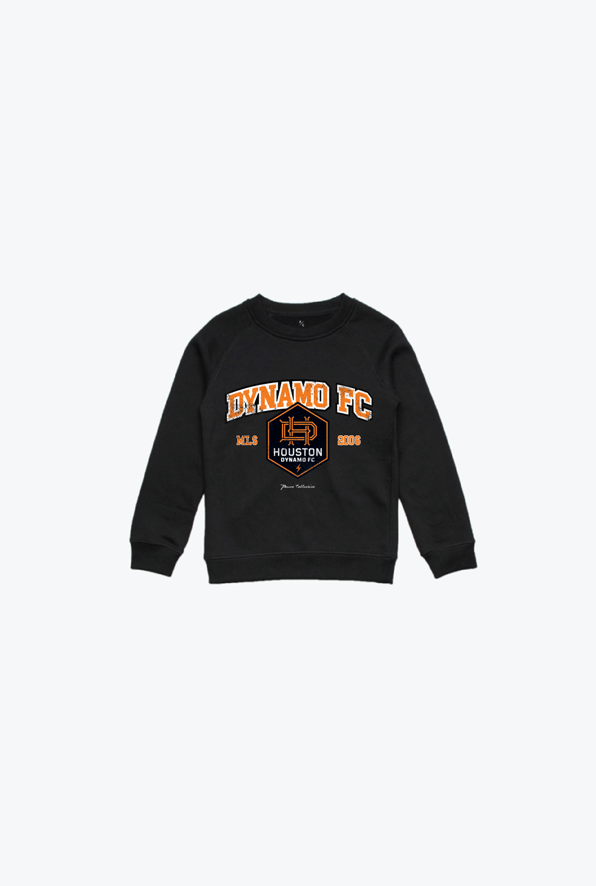 Houston Dynamo FC Vintage Washed Kids Crewneck - Black