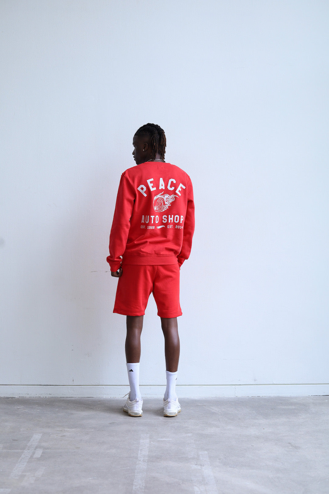 Peace Auto Shop Crewneck - Red