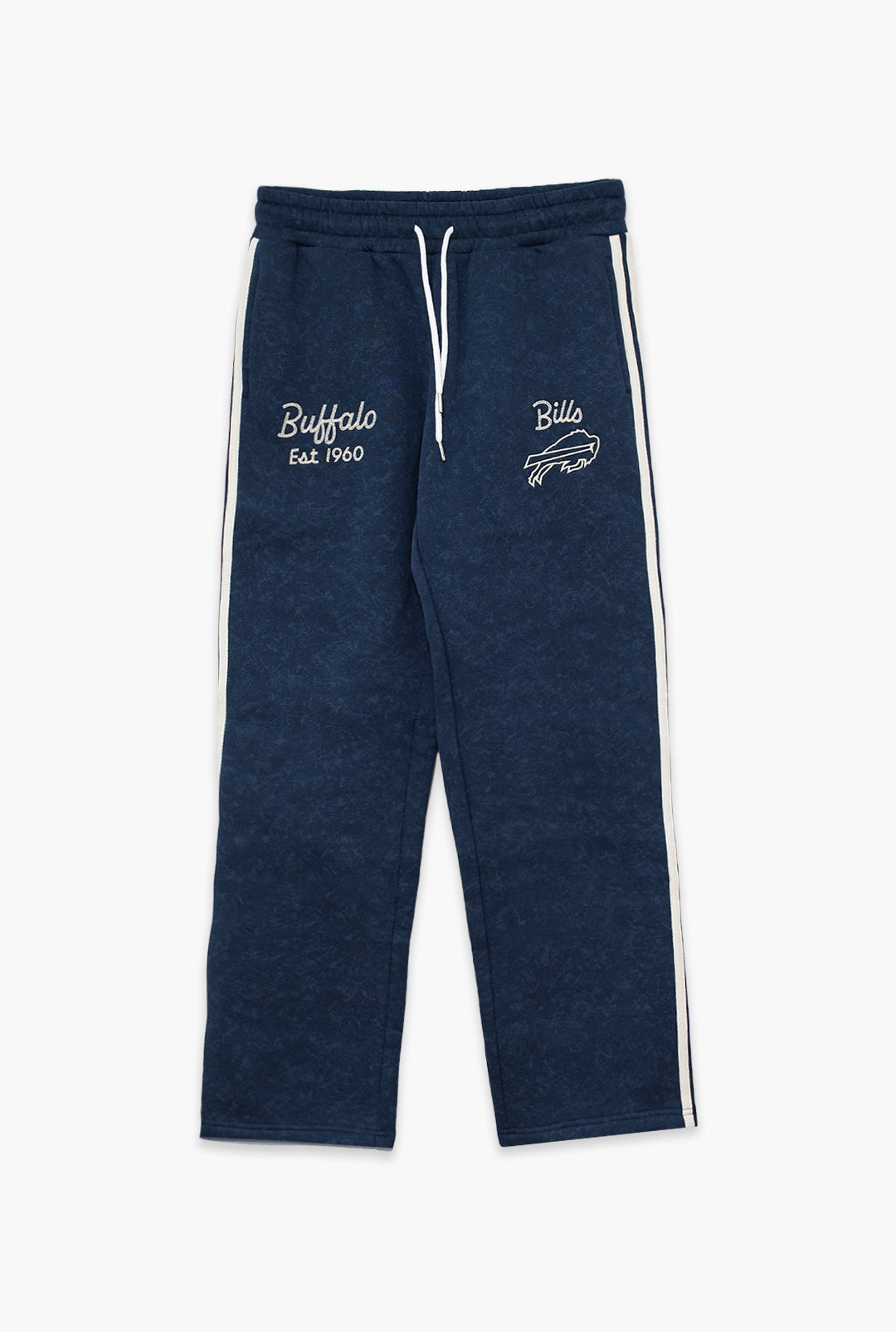 Buffalo Bills Sport Through Texture Garment Dye Track Pants - True Navy