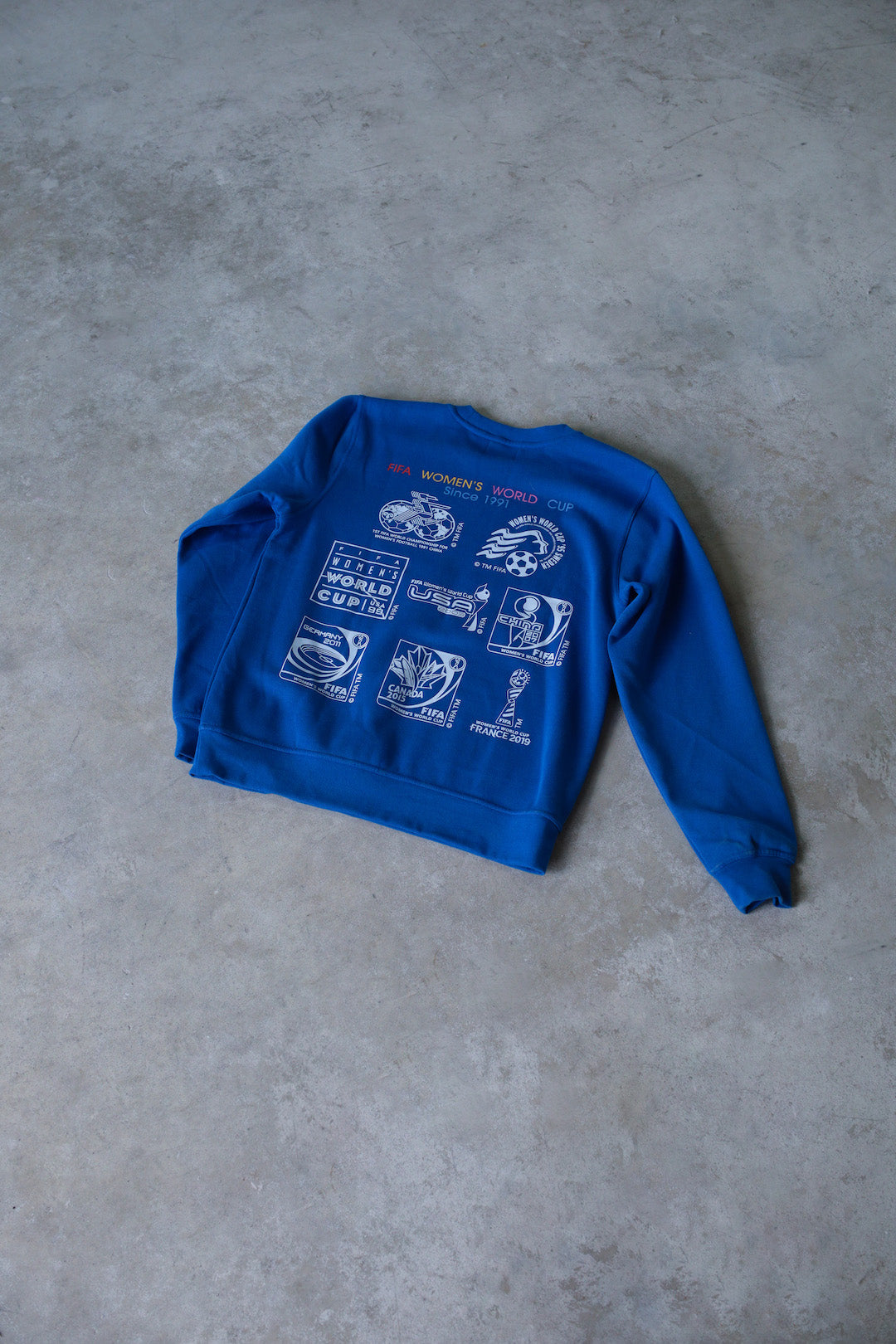 The World is at Her Feet Crewneck - Royal