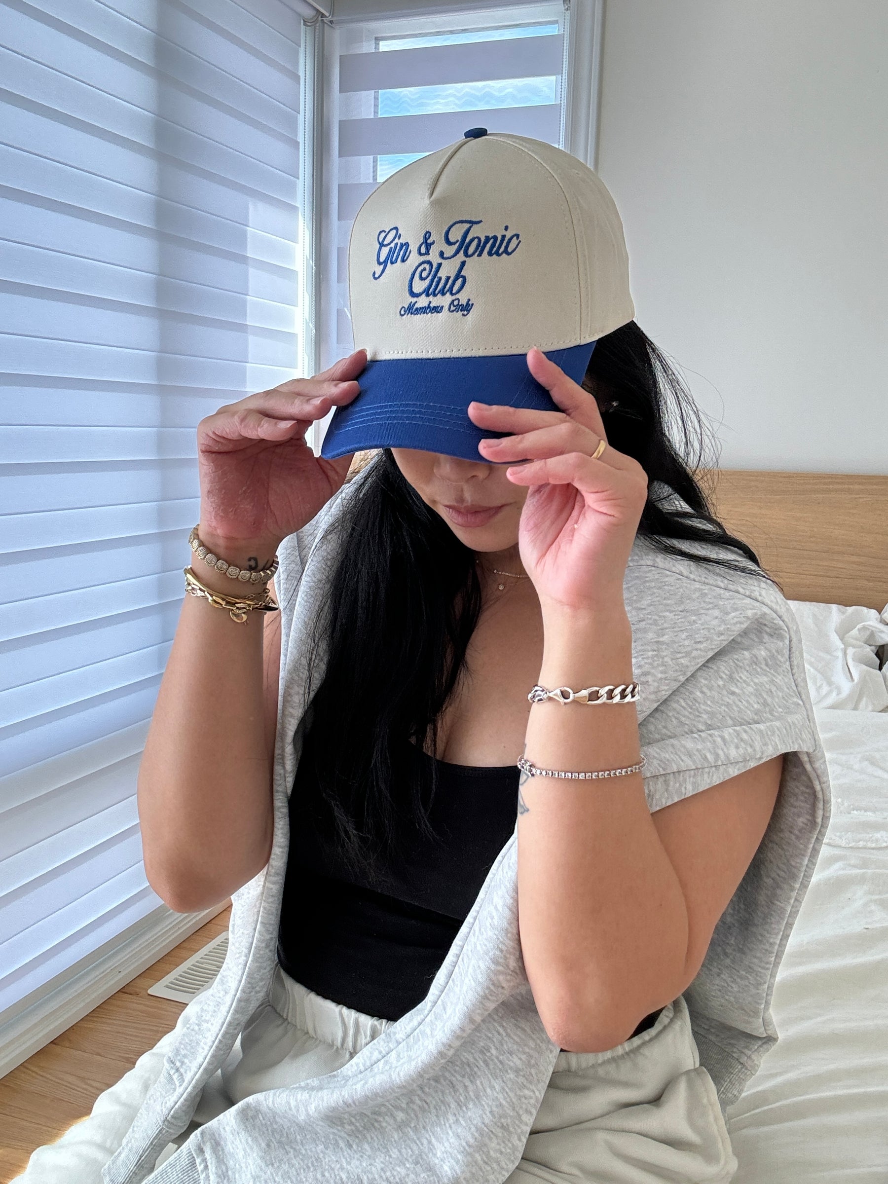 Casquette A-Frame Gin & Tonic - Royal / Ivoire
