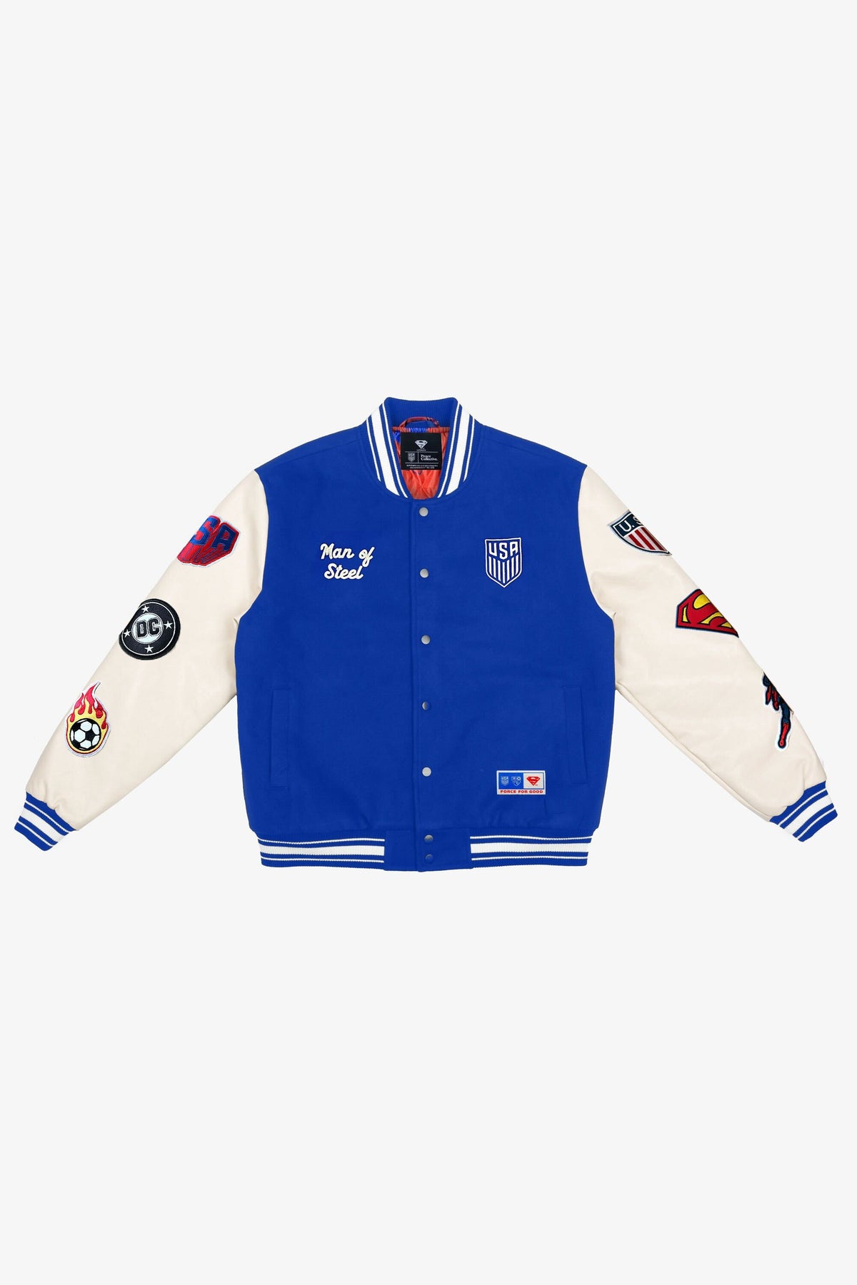 Chaqueta de nylon US Soccer x DC Comics x P/C Superman Varsity - Azul