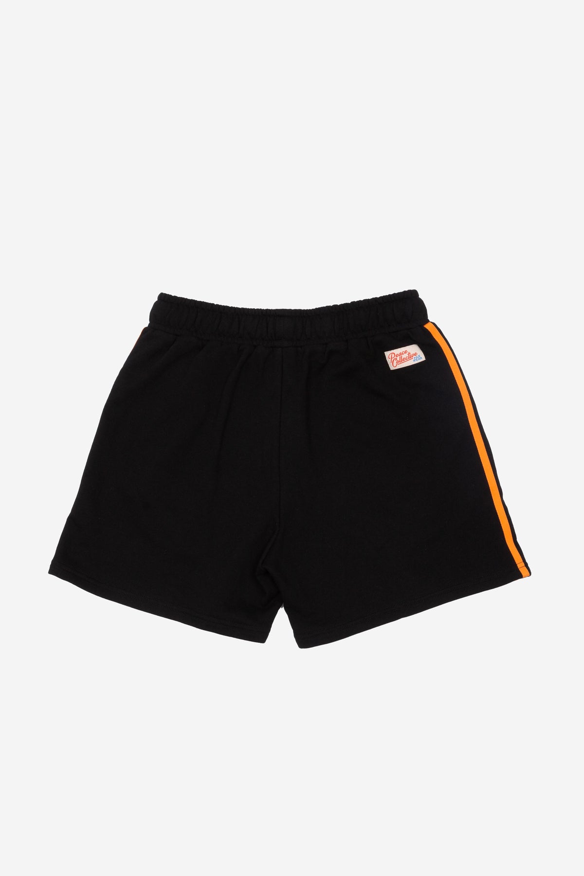 WNBA Striped Fleece Shorts - Black / Fire Orange