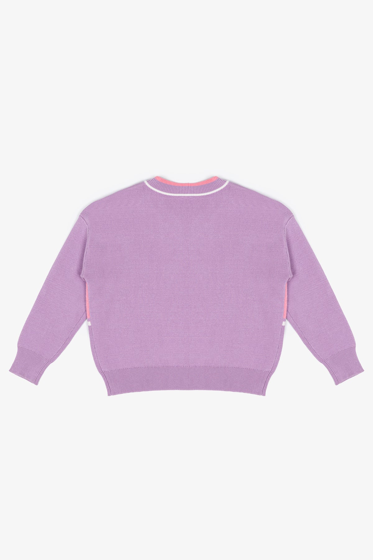 Barbie x PWHL Womens V-Neck Knit Sweater - Pastel Lilac