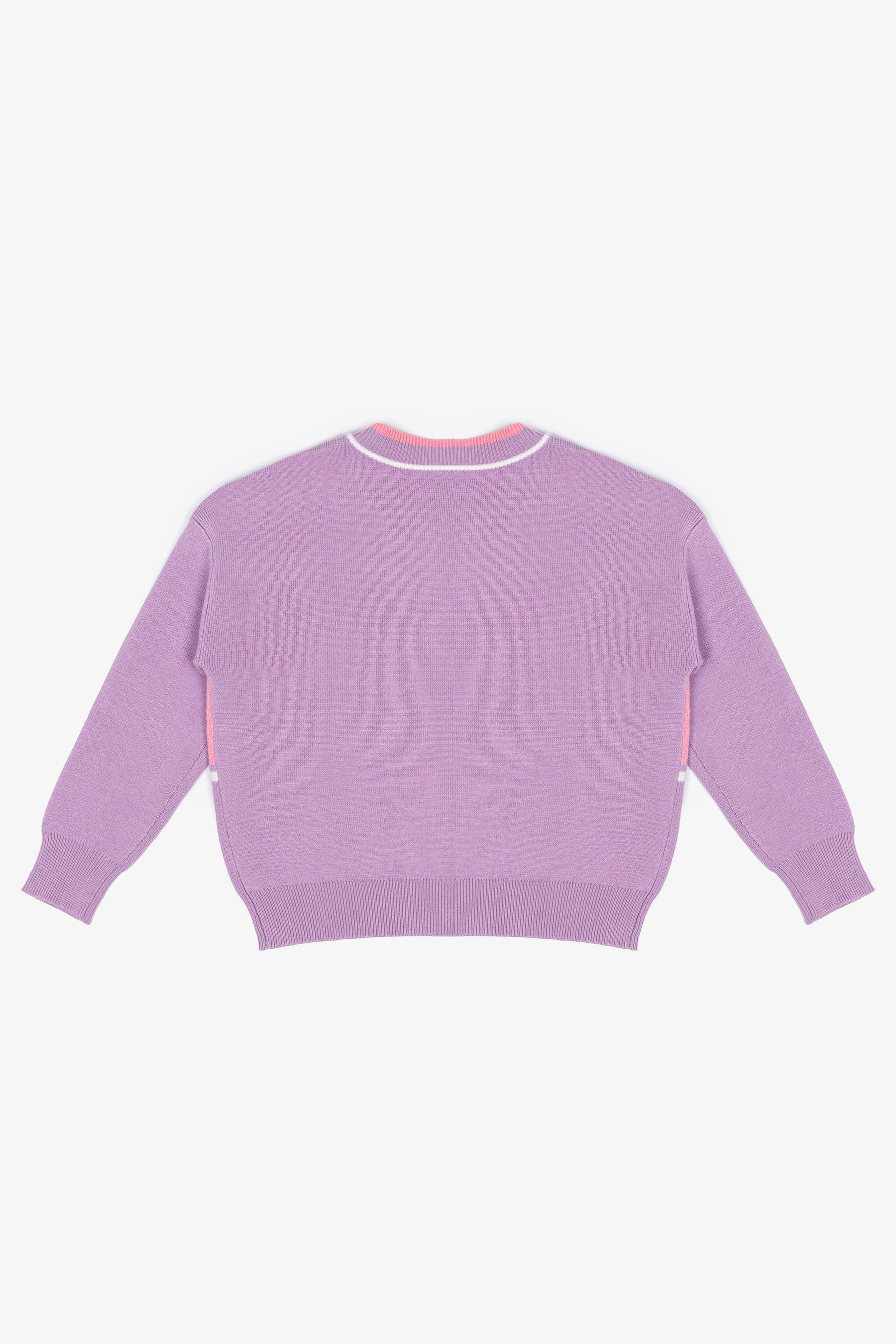 Barbie x PWHL Womens V-Neck Knit Sweater - Pastel Lilac