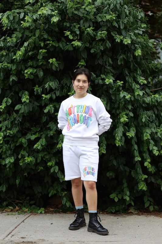 Short en polaire Can't Think Straight - Blanc