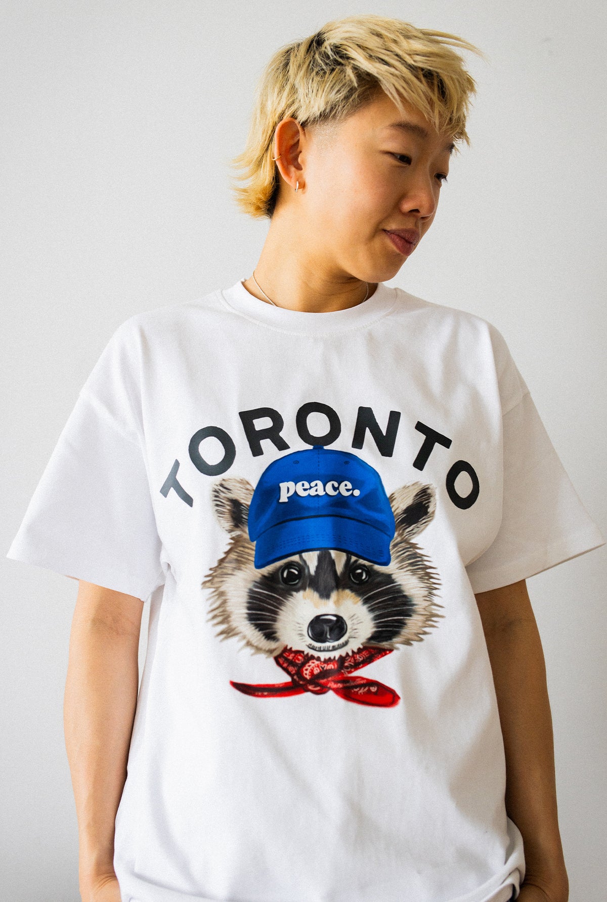 Toronto Trash Teddy Heavyweight T-Shirt - White