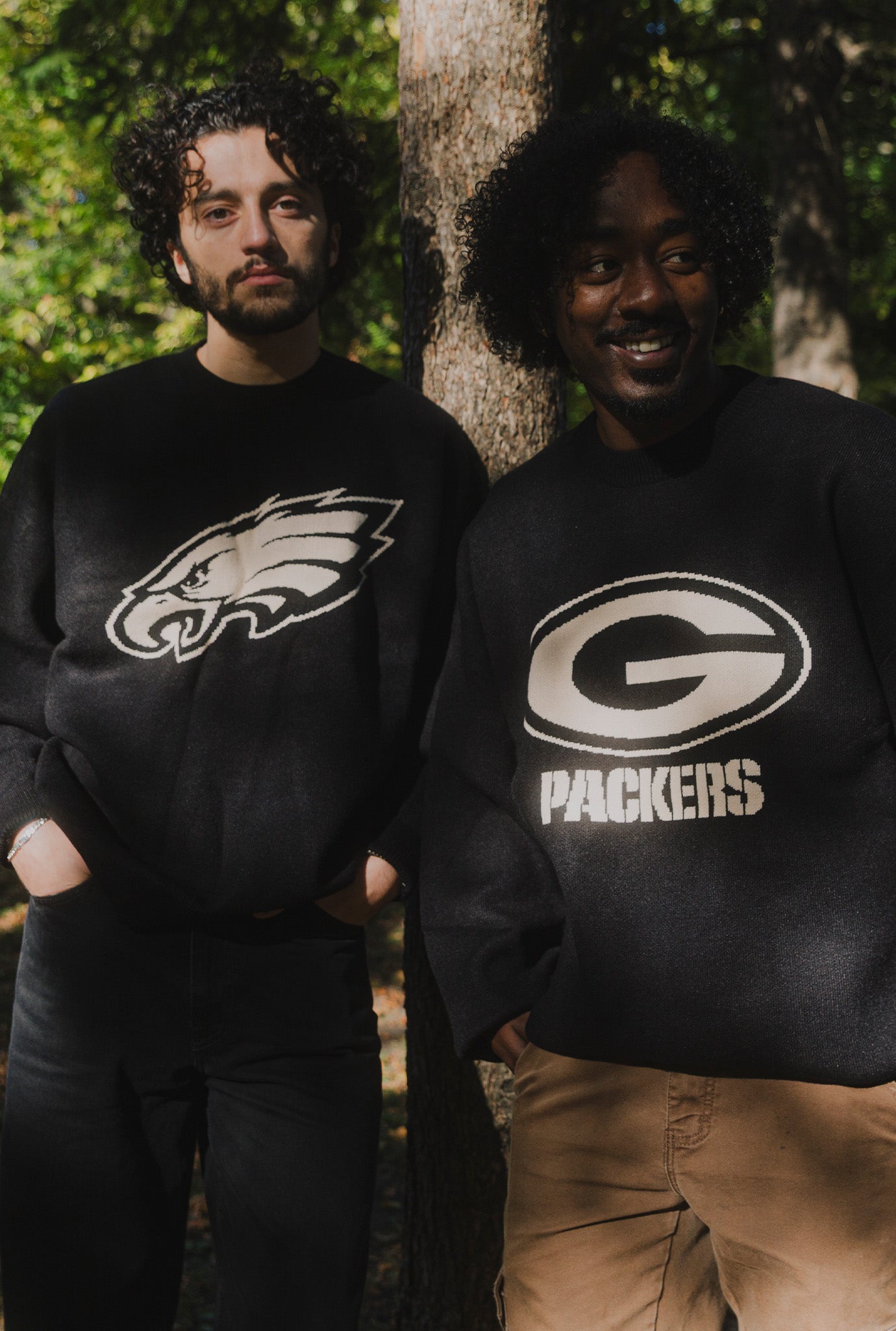 Philadelphia Eagles Knit Sweater - Black