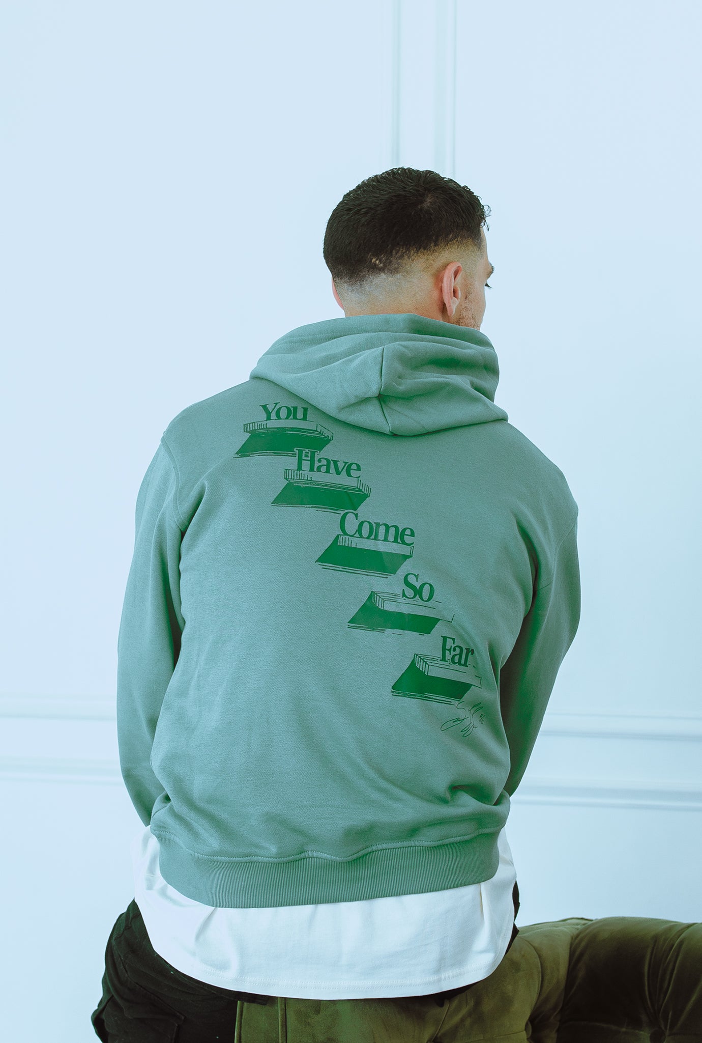 P/C x Sebastian Lletget Heavyweight Hoodie - Sage Green