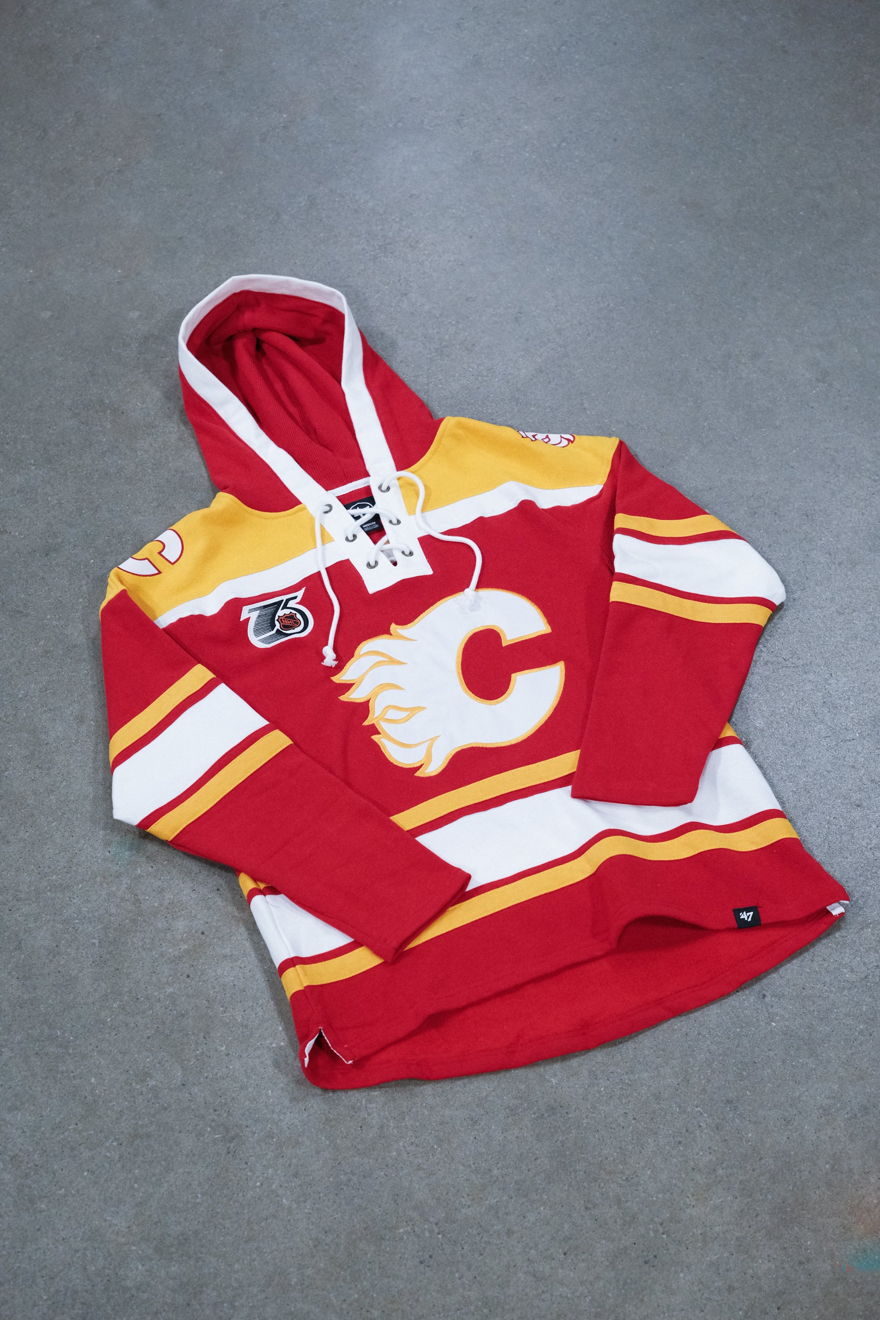 Calgary Flames Retro Freeze '47 Lacer Hoodie
