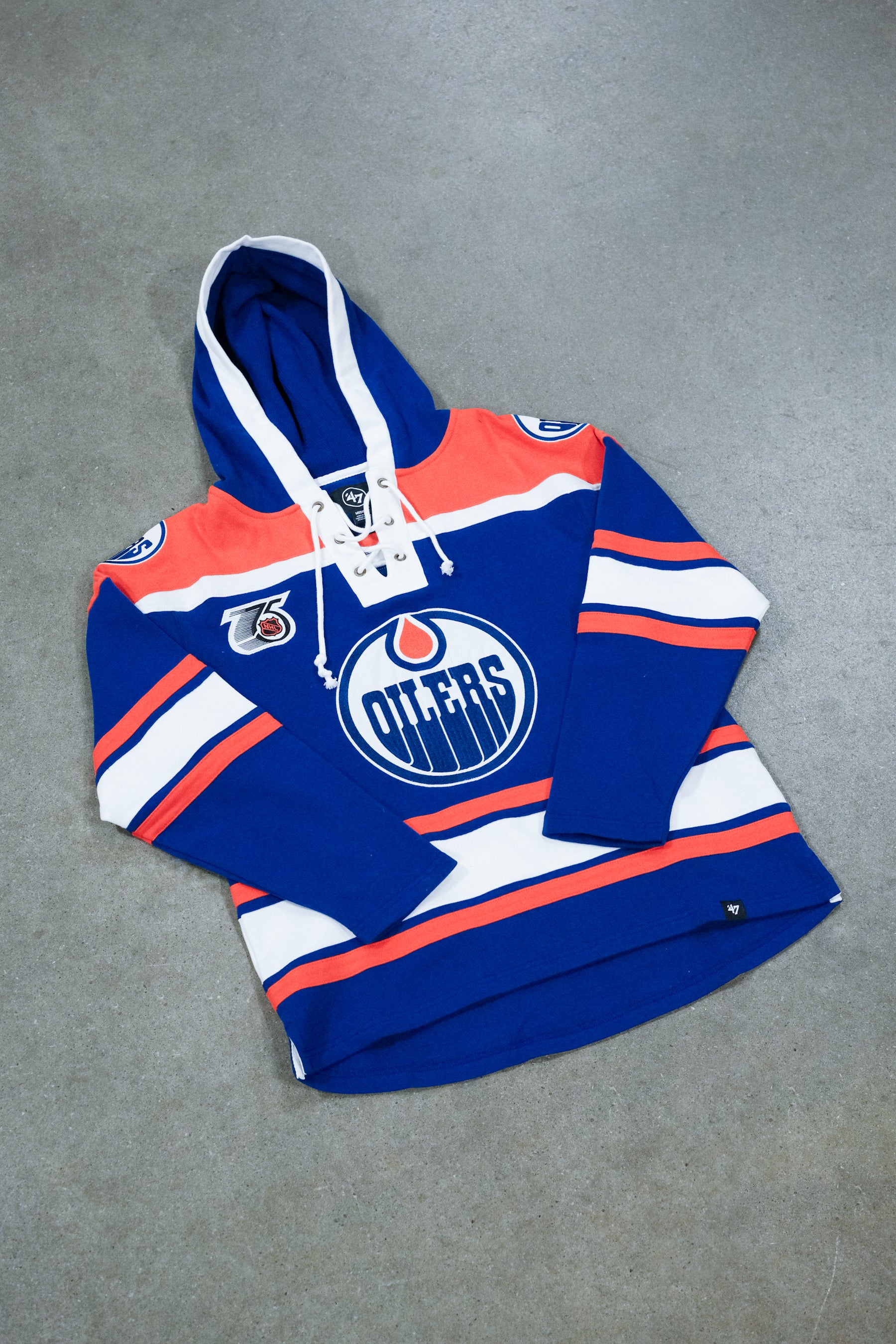 Edmonton Oilers Retro Freeze '47 Lacer Hoodie