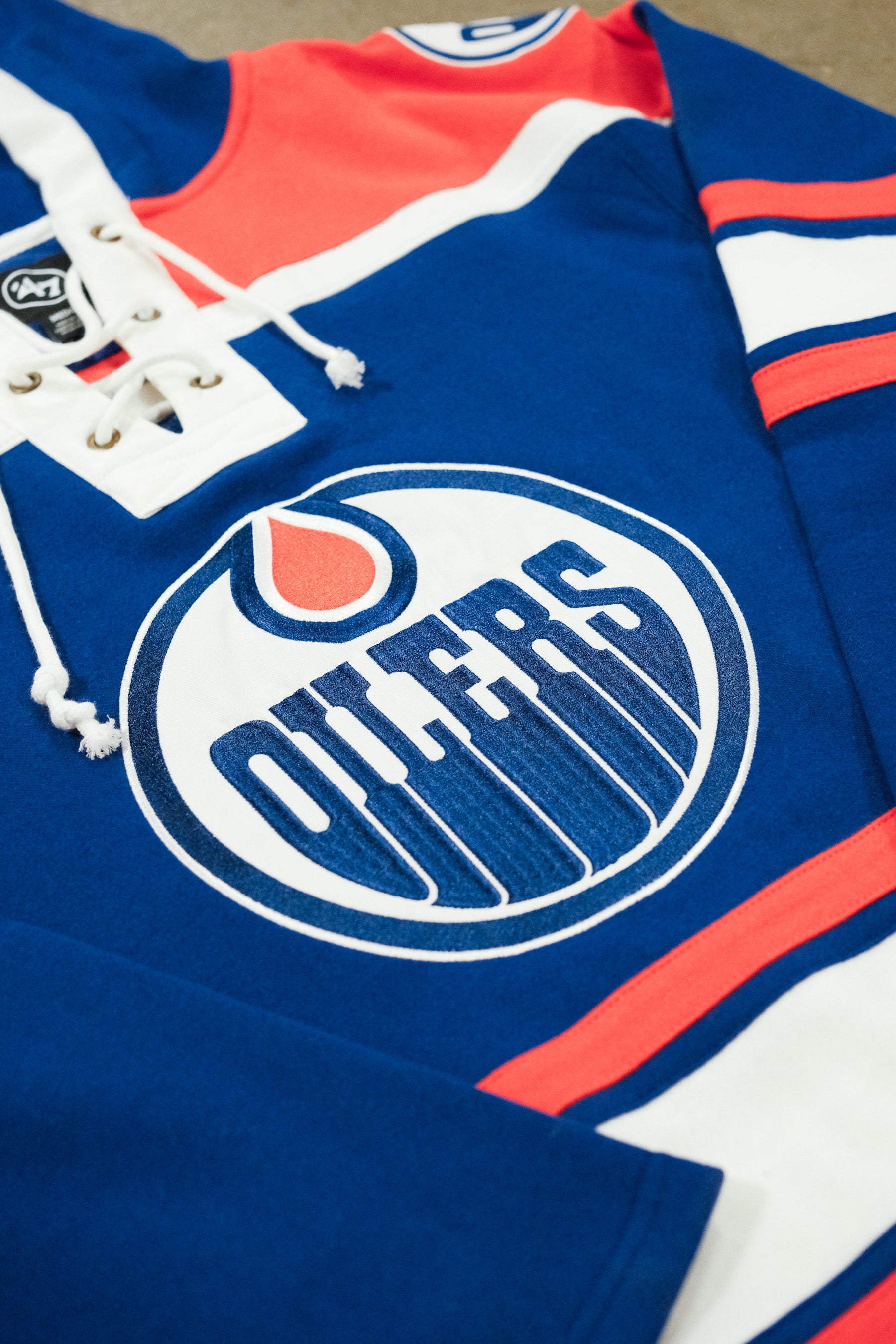 Edmonton Oilers Retro Freeze '47 Lacer Hoodie