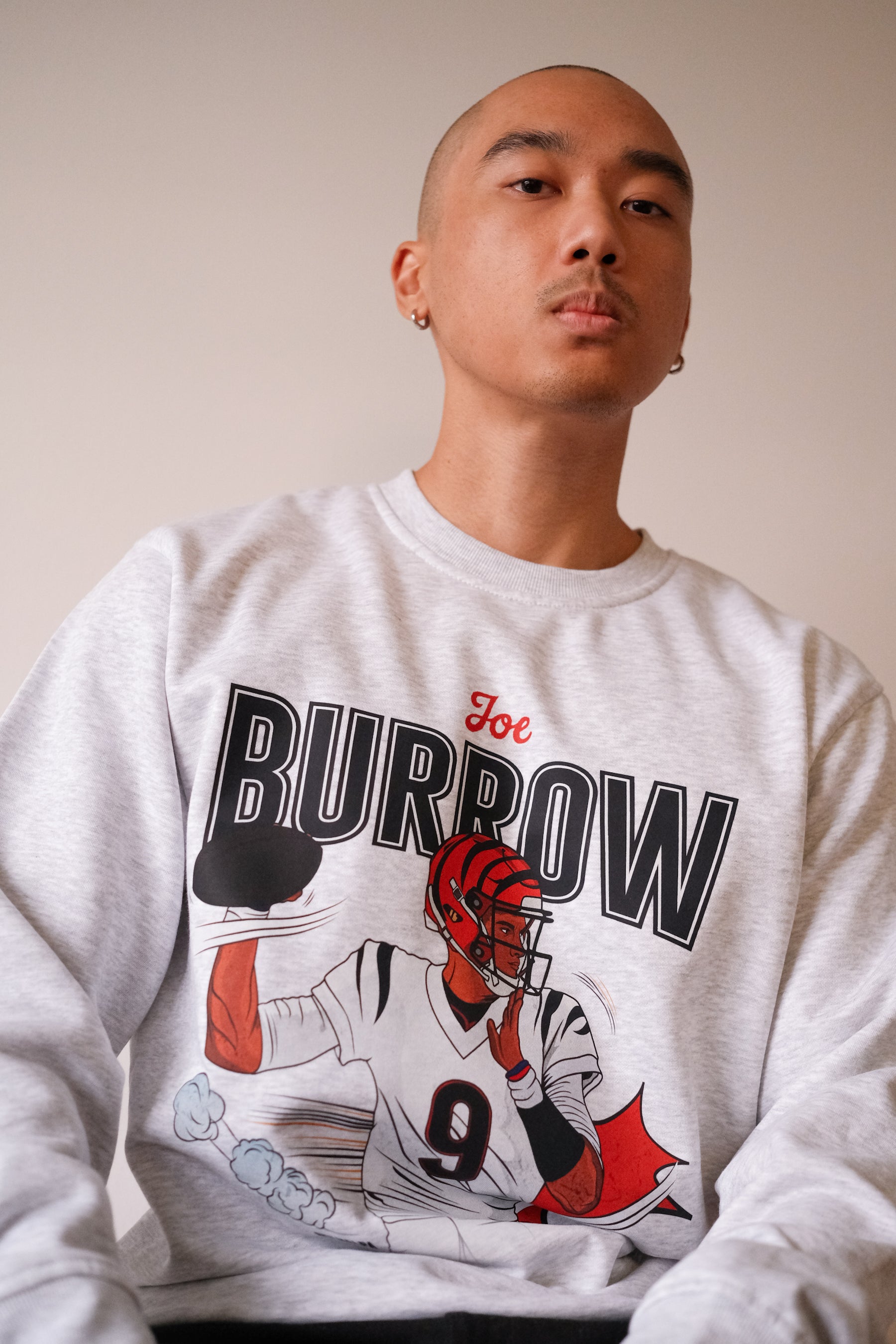 Joe Burrow Crewneck - Ash