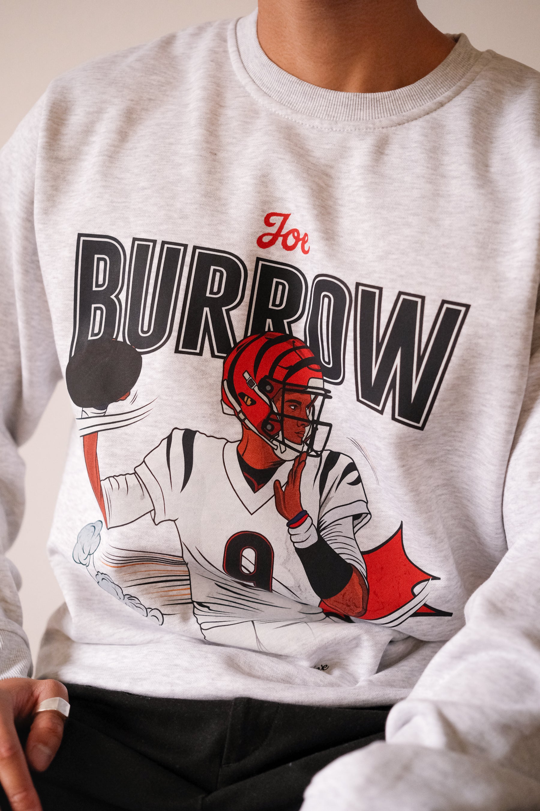 Joe Burrow Crewneck - Ash