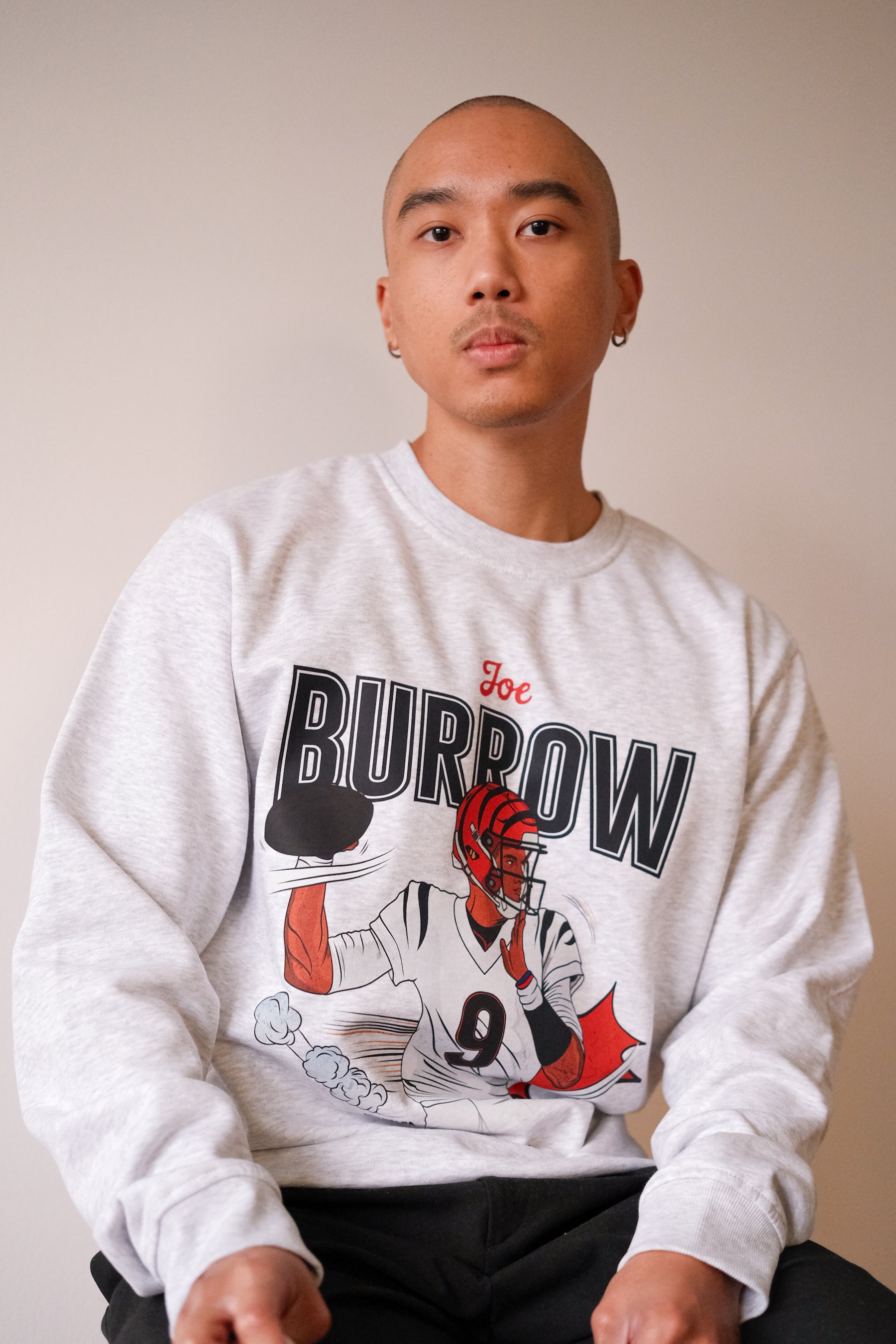 Joe Burrow Crewneck - Ash