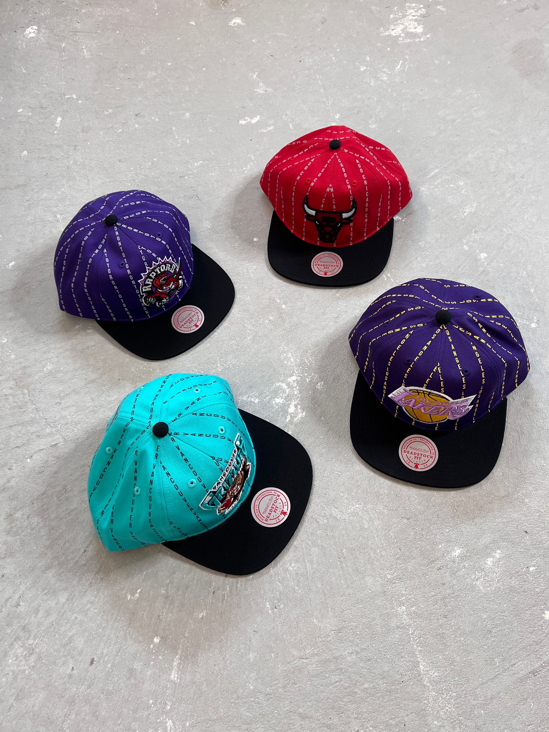 Toronto Raptors City Pinstripe Deadstock Snapback - Purple