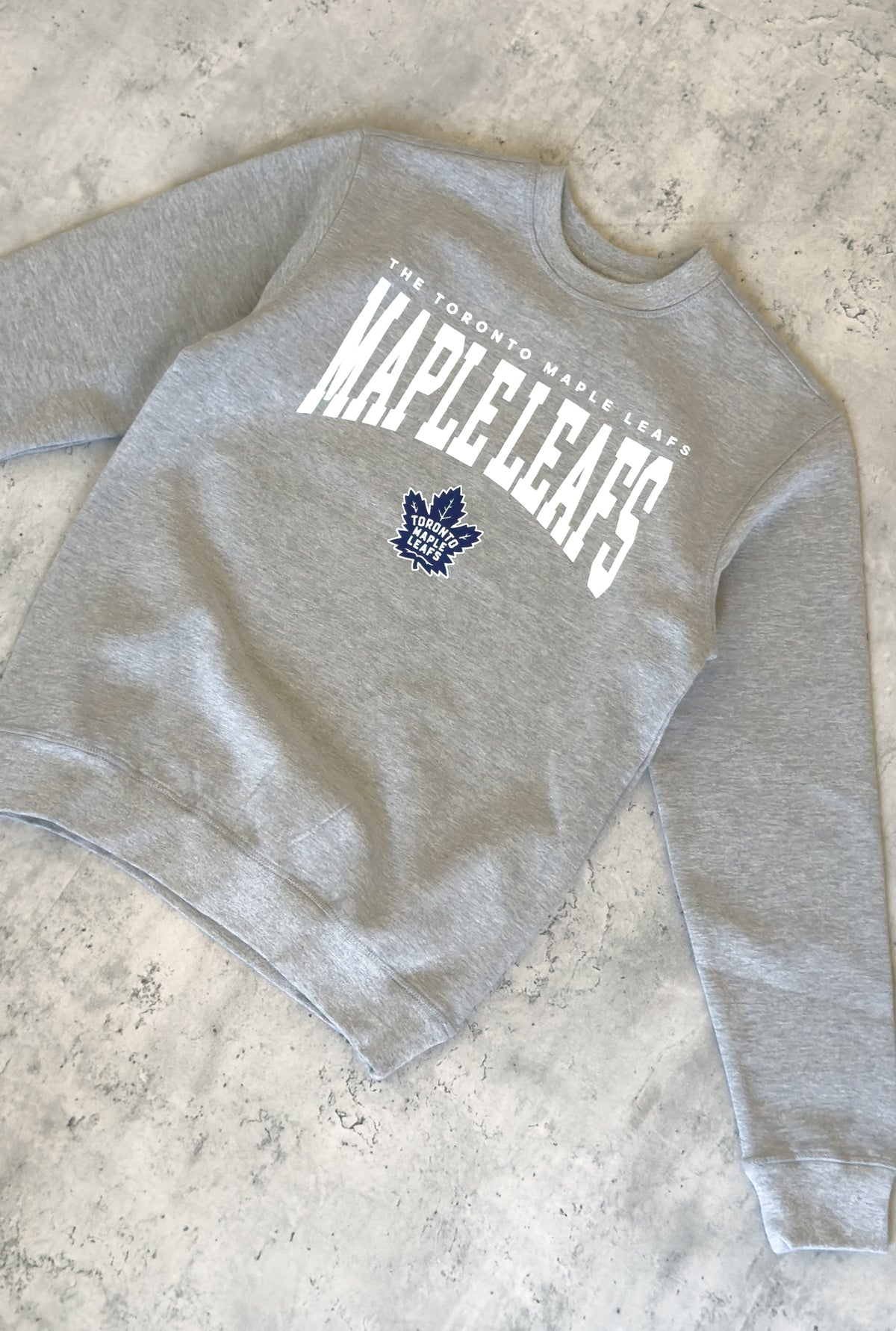 Toronto Maple Leafs Stack Crewneck - Grey
