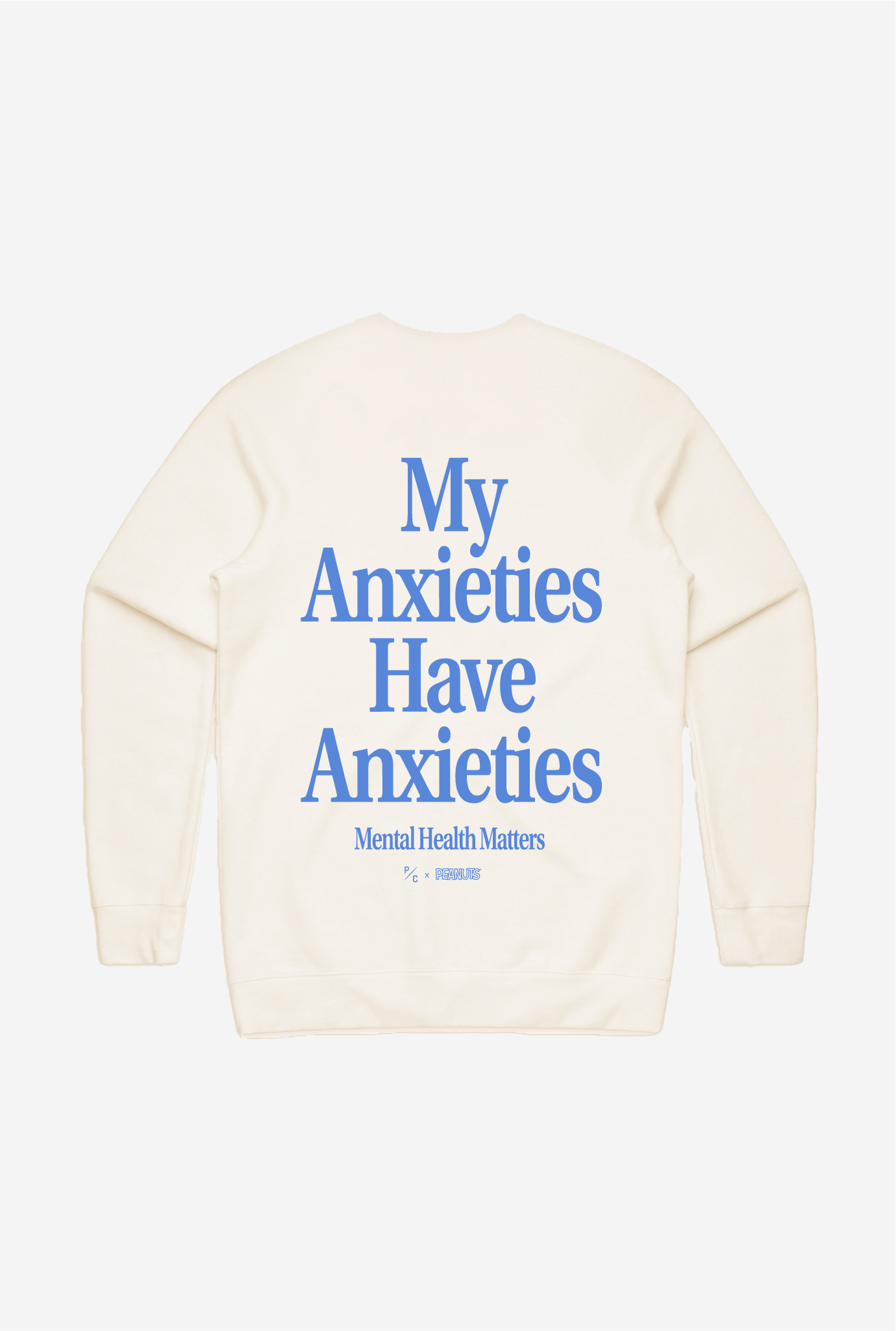 Peanuts My Anxieties have Anxieties Crewneck - Ivory