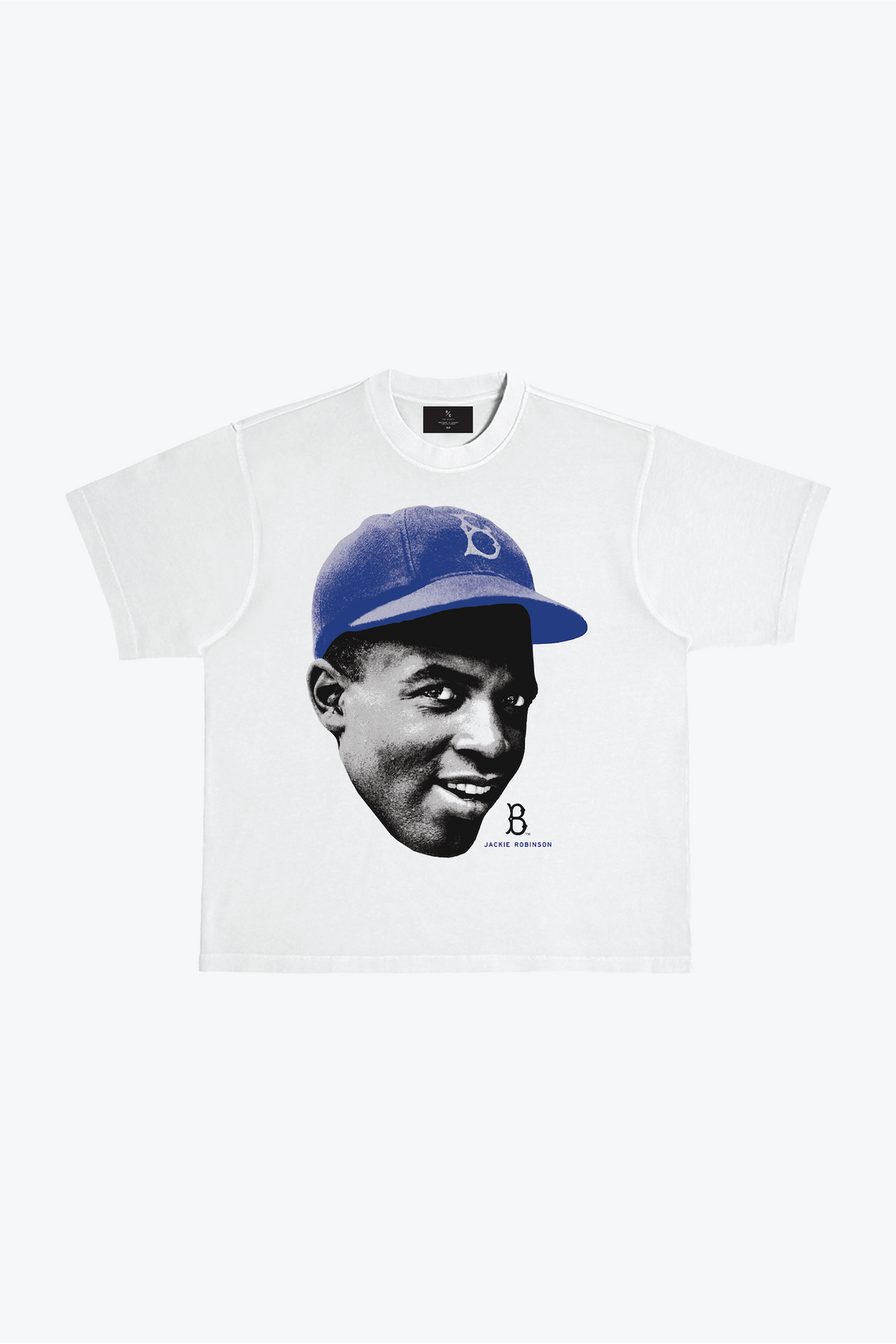 P/C x Jackie Robinson Heavyweight Garment Dyed T-Shirt - White