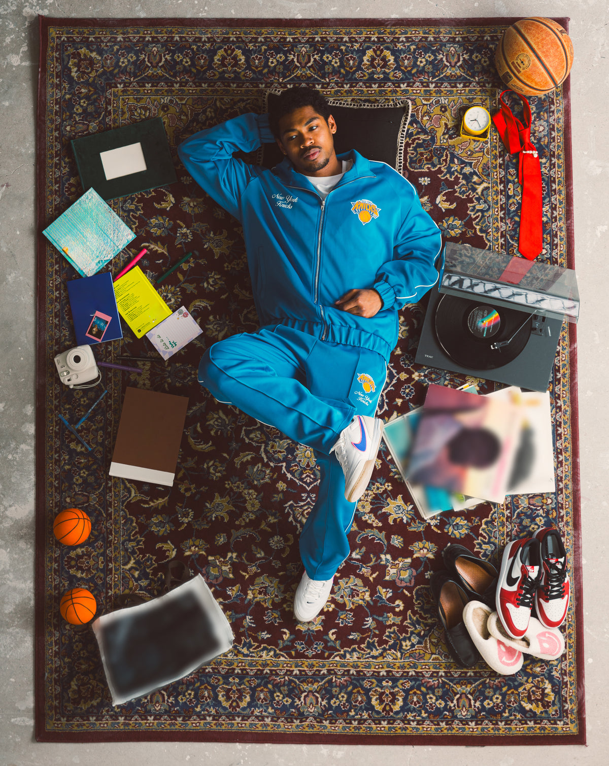 Veste de survêtement des New York Knicks - Bleu roi