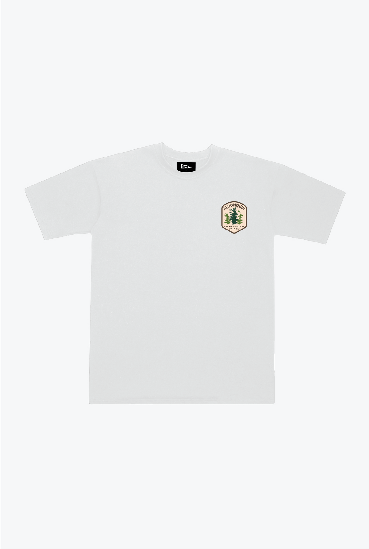Schweres T-Shirt des Algonquin Provincial Parks – Weiß