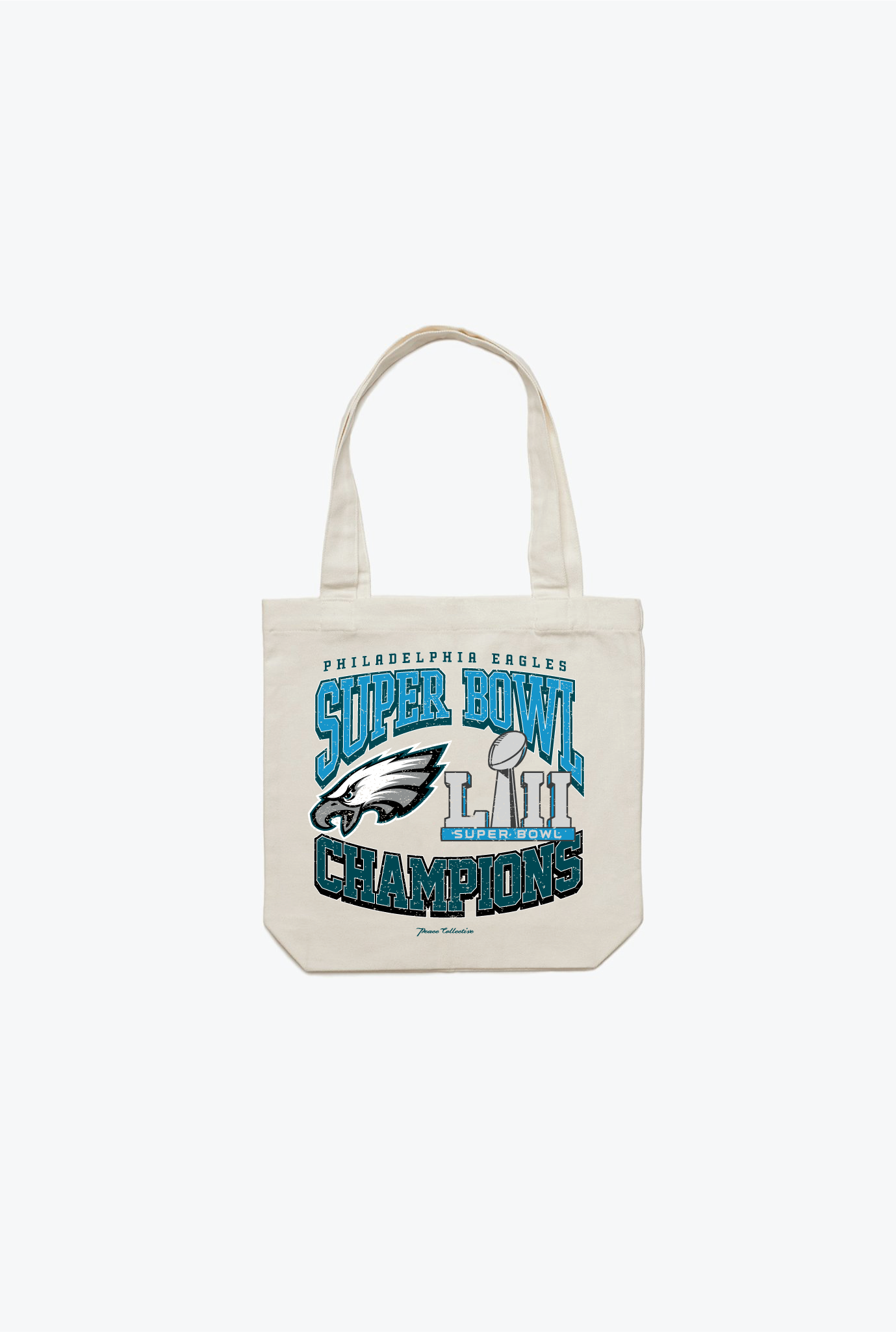 Philadelphia Eagles Superbowl LII Tote Bag - Ivory