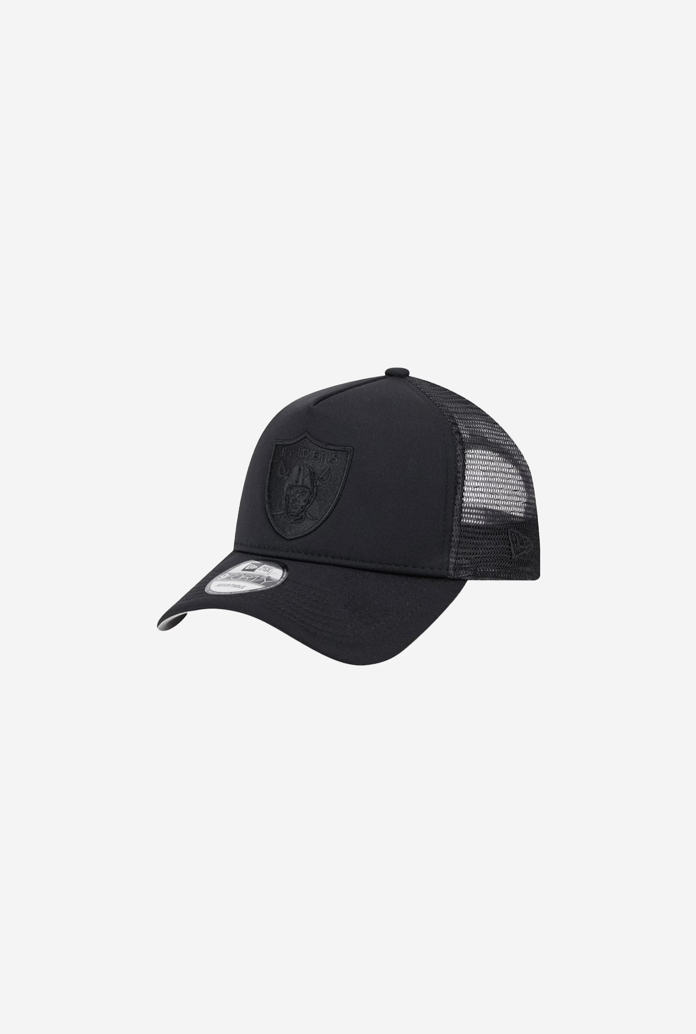 Las Vegas Raiders 9FORTY A-Frame All Day Trucker - Black/Black
