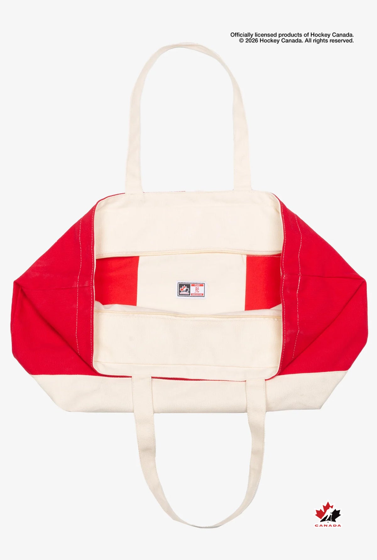 Hockey Canada Tote Bag - Ivory / Red