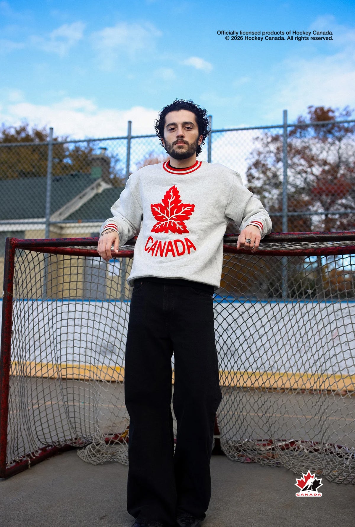 Hockey Canada Heavyweight Crewneck - Grey Melange