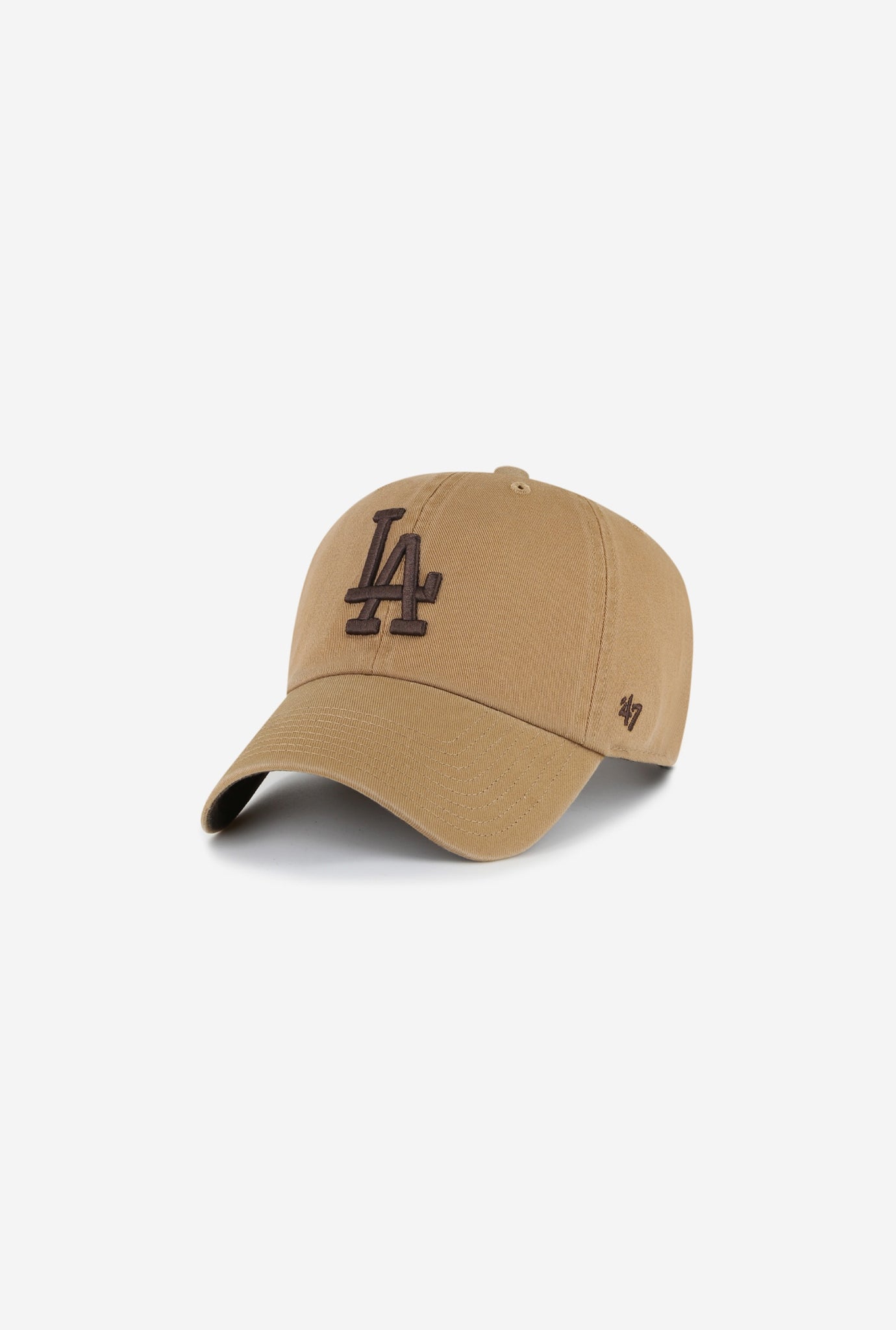 Los Angeles Dodgers Clean Up Cap - Dune/Chocolate
