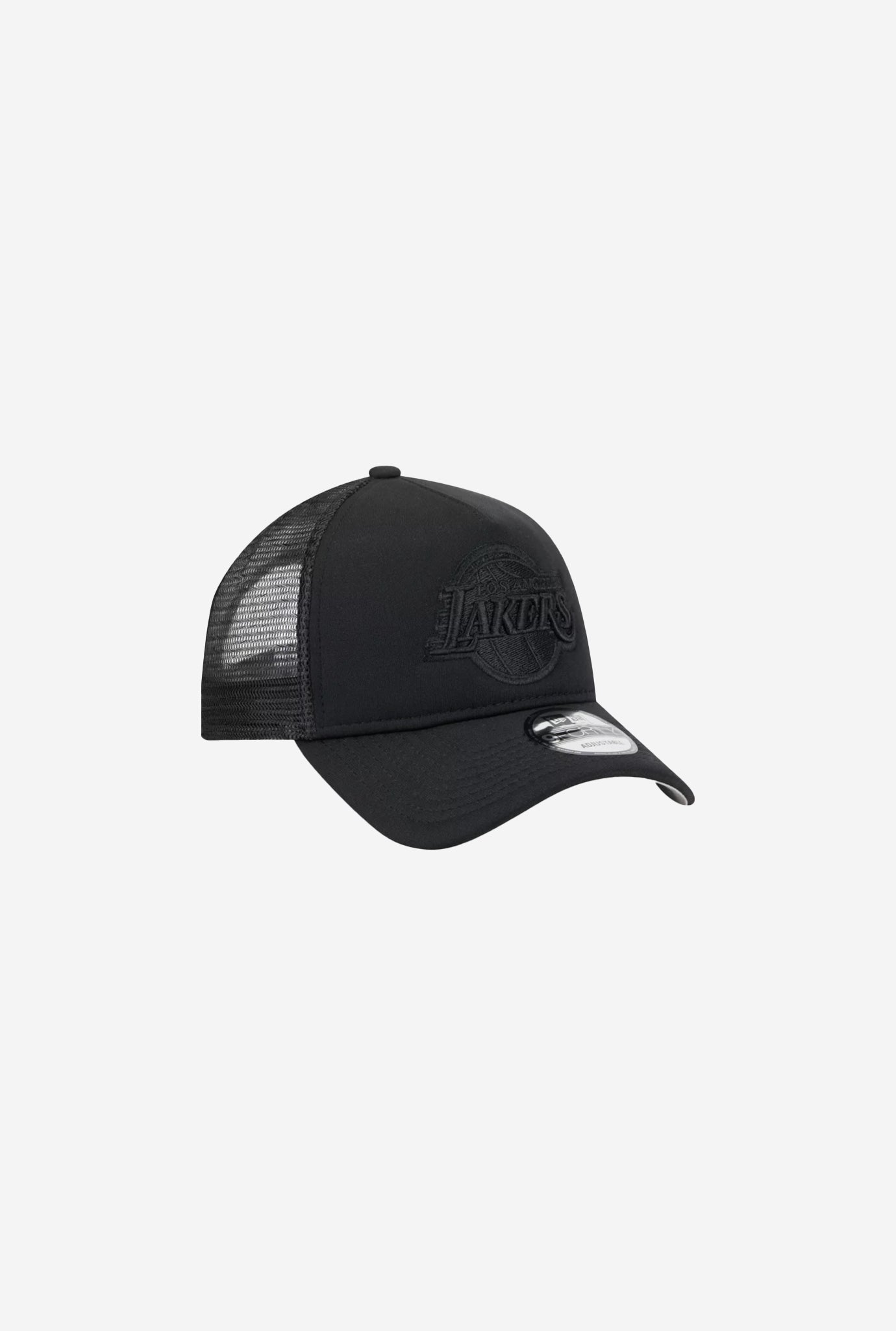 Los Angeles Lakers 9FORTY A-Frame Trucker - Black/Black