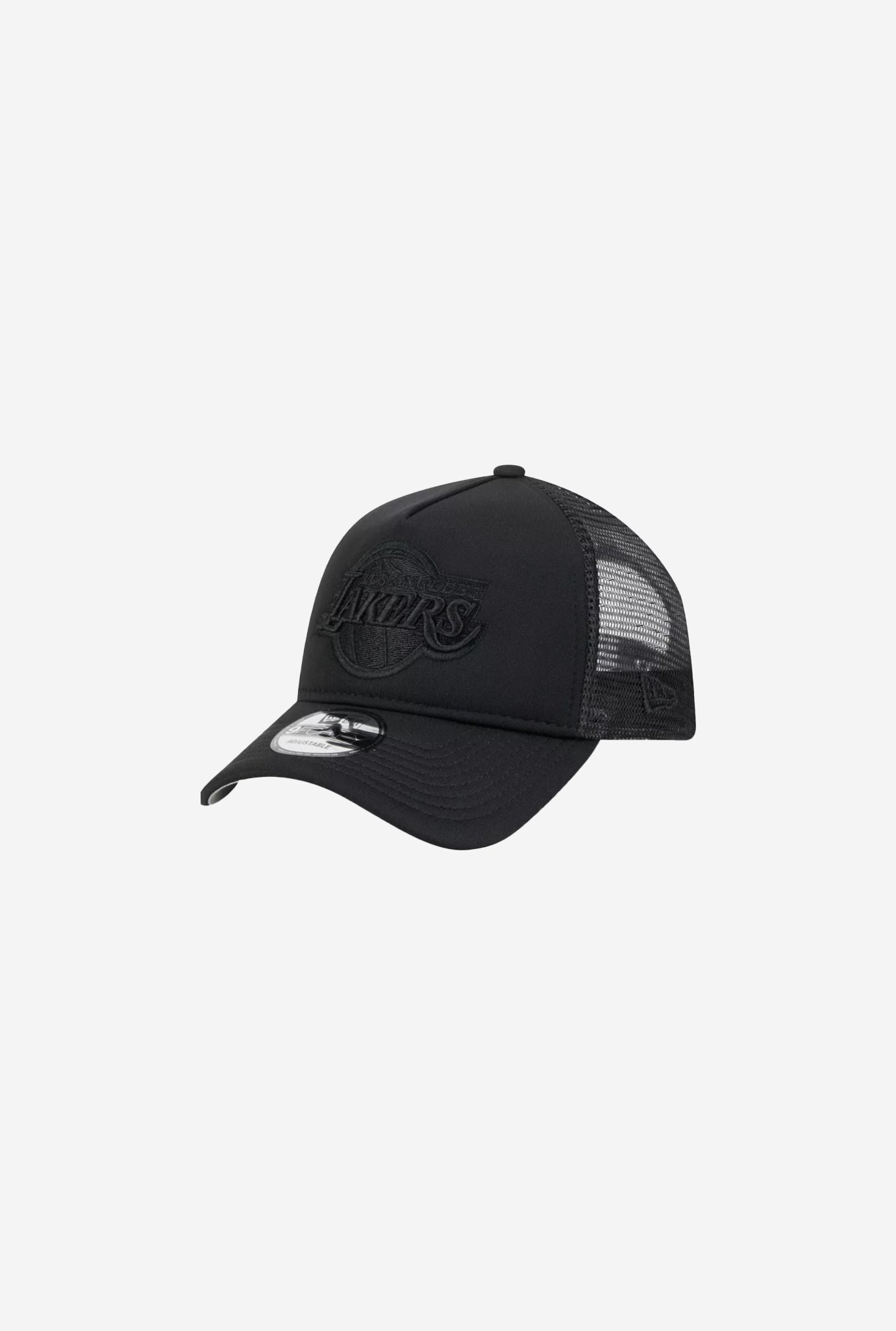 Los Angeles Lakers 9FORTY A-Frame Trucker - Black/Black