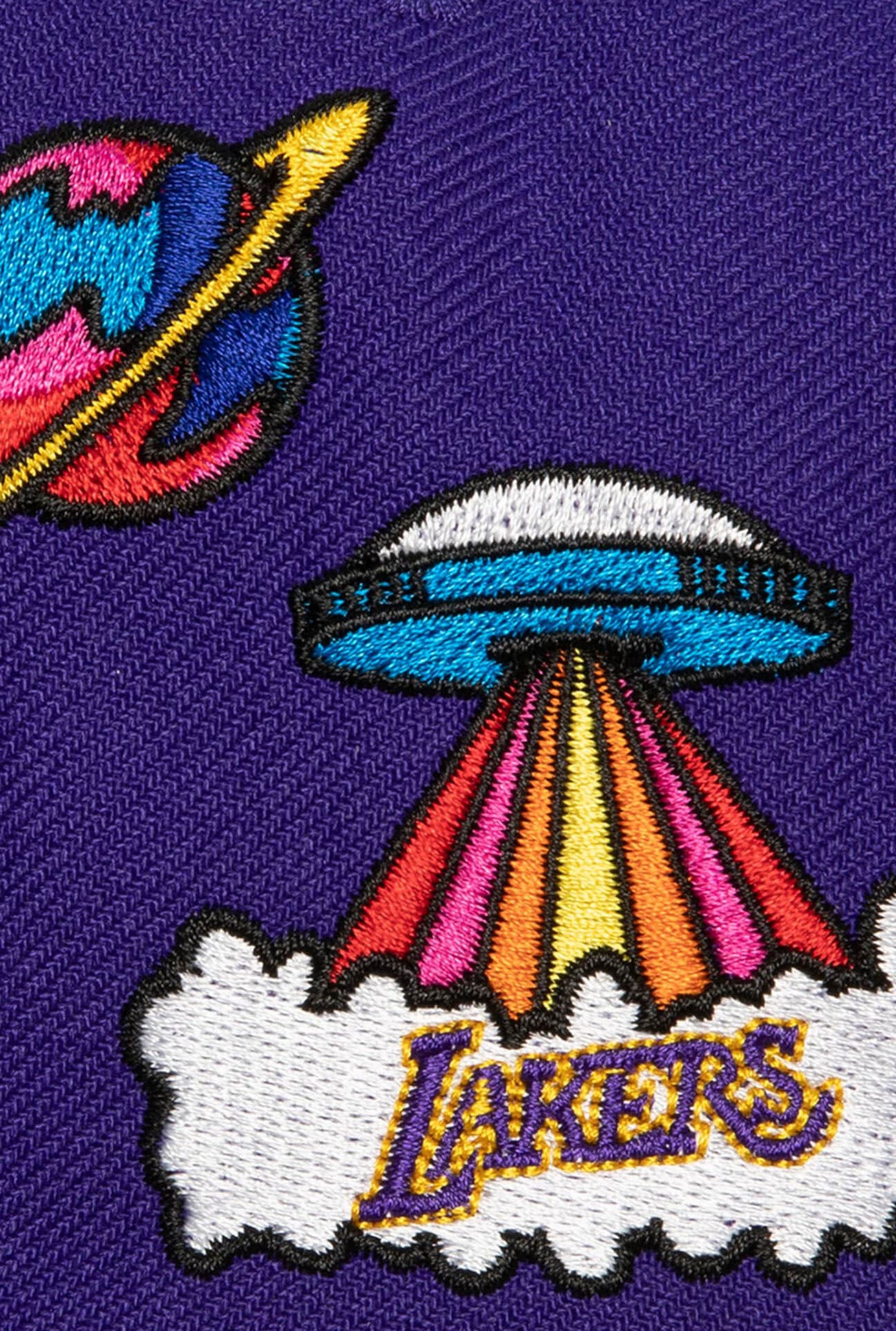 Los Angeles Lakers Psychedelic Snapback - Purple