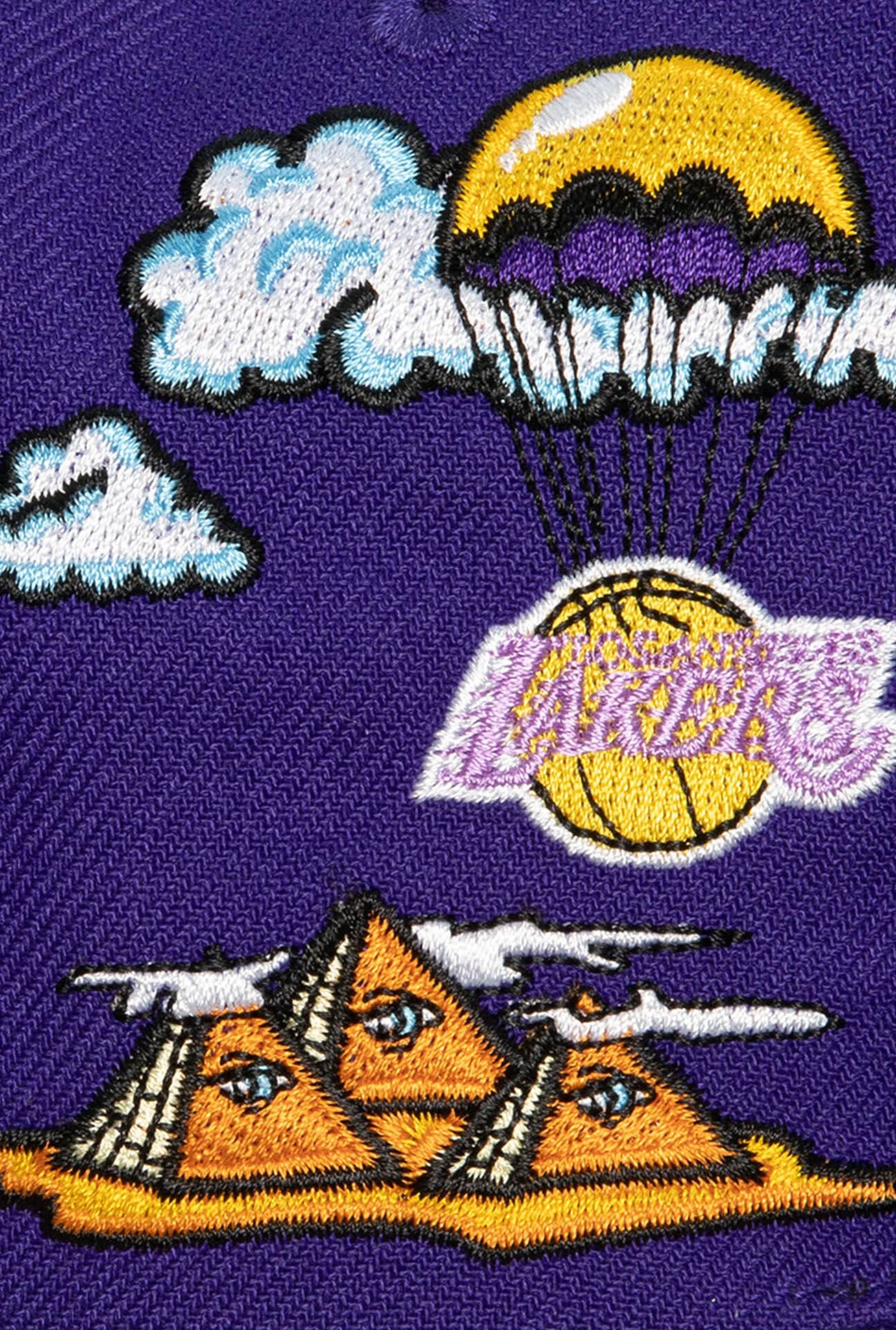 Los Angeles Lakers Psychedelic Snapback - Purple