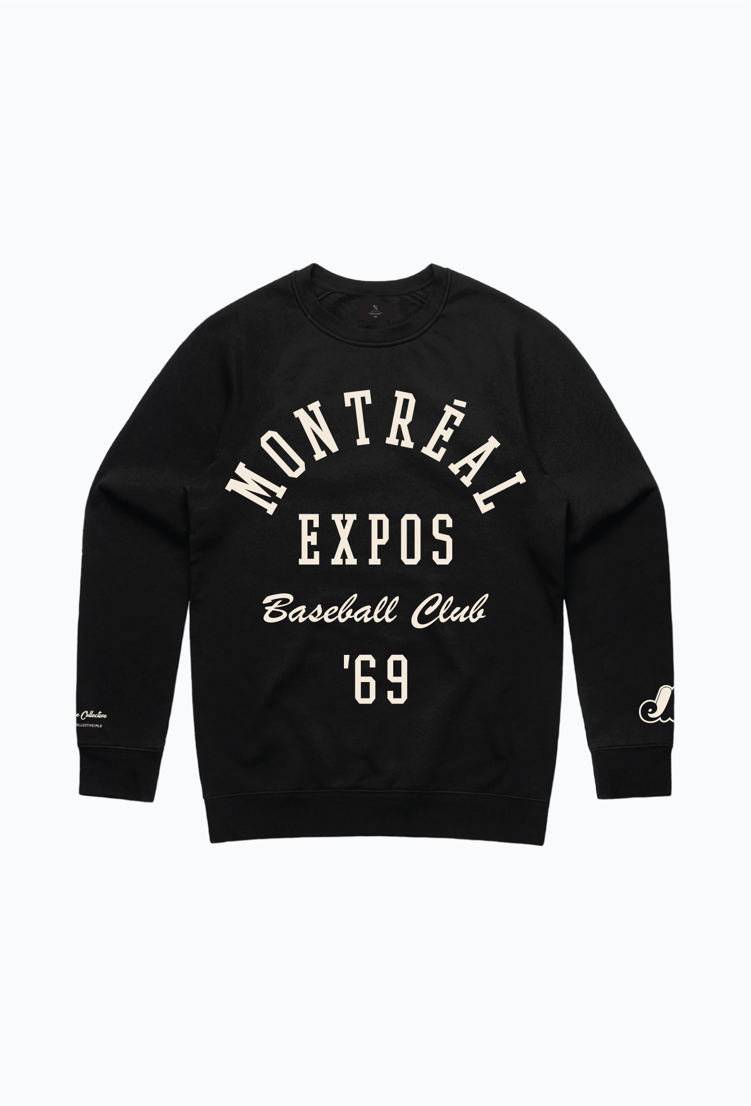 Montréal Expos Heavyweight Crewneck - Black