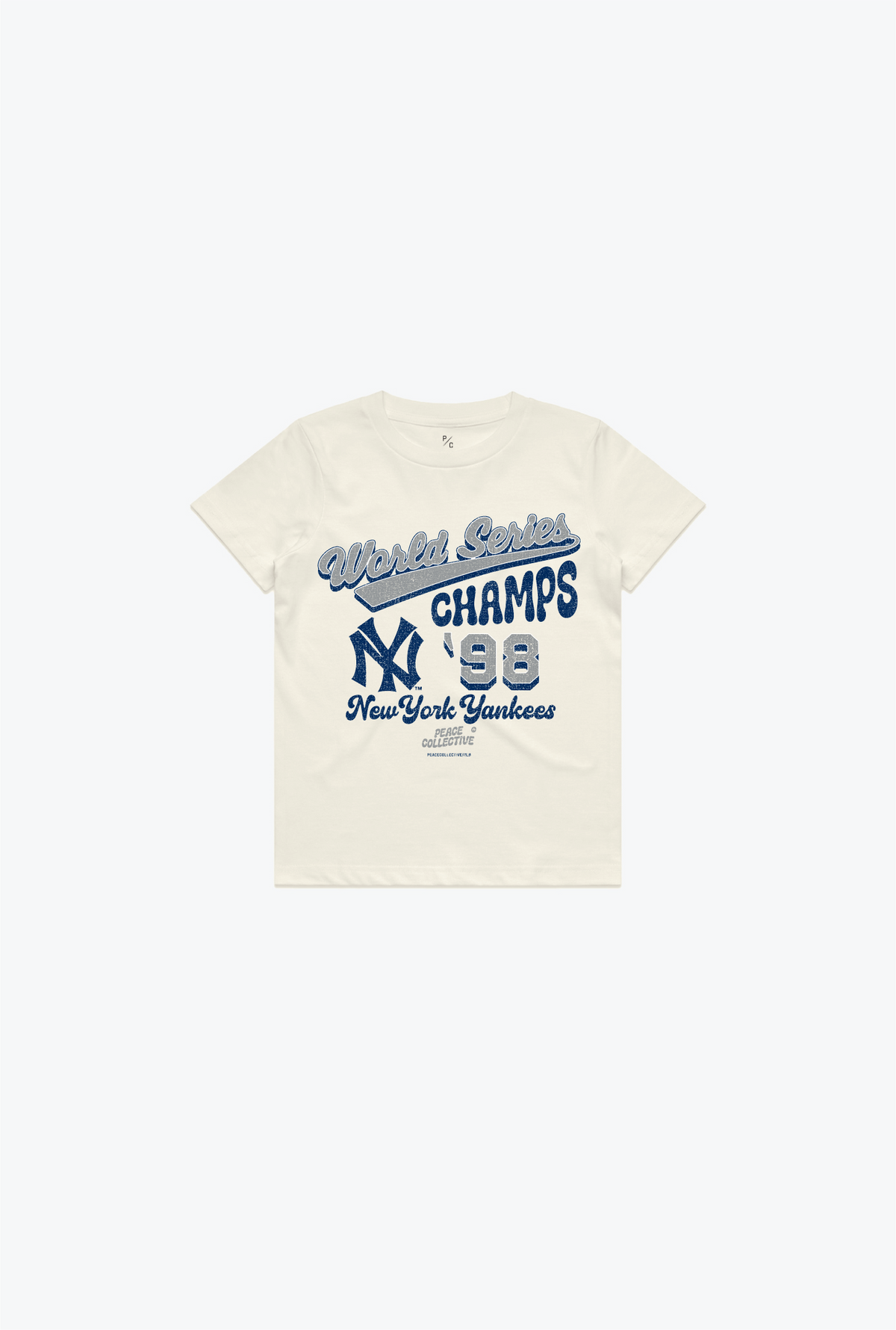 New York Yankees '98 World Series Champs Kinder-T-Shirt - Elfenbein