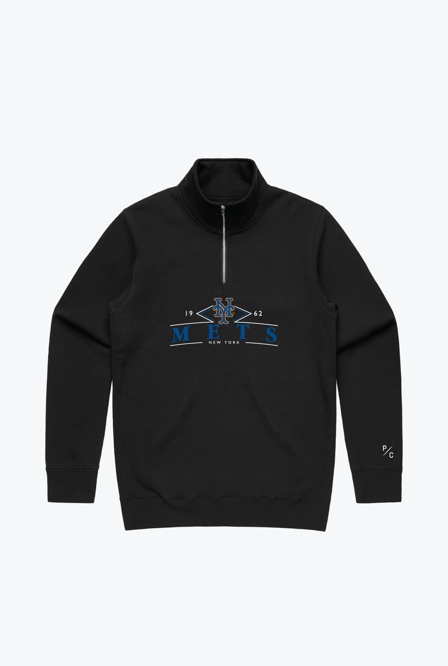 New York Mets 1/4 Zip - Black