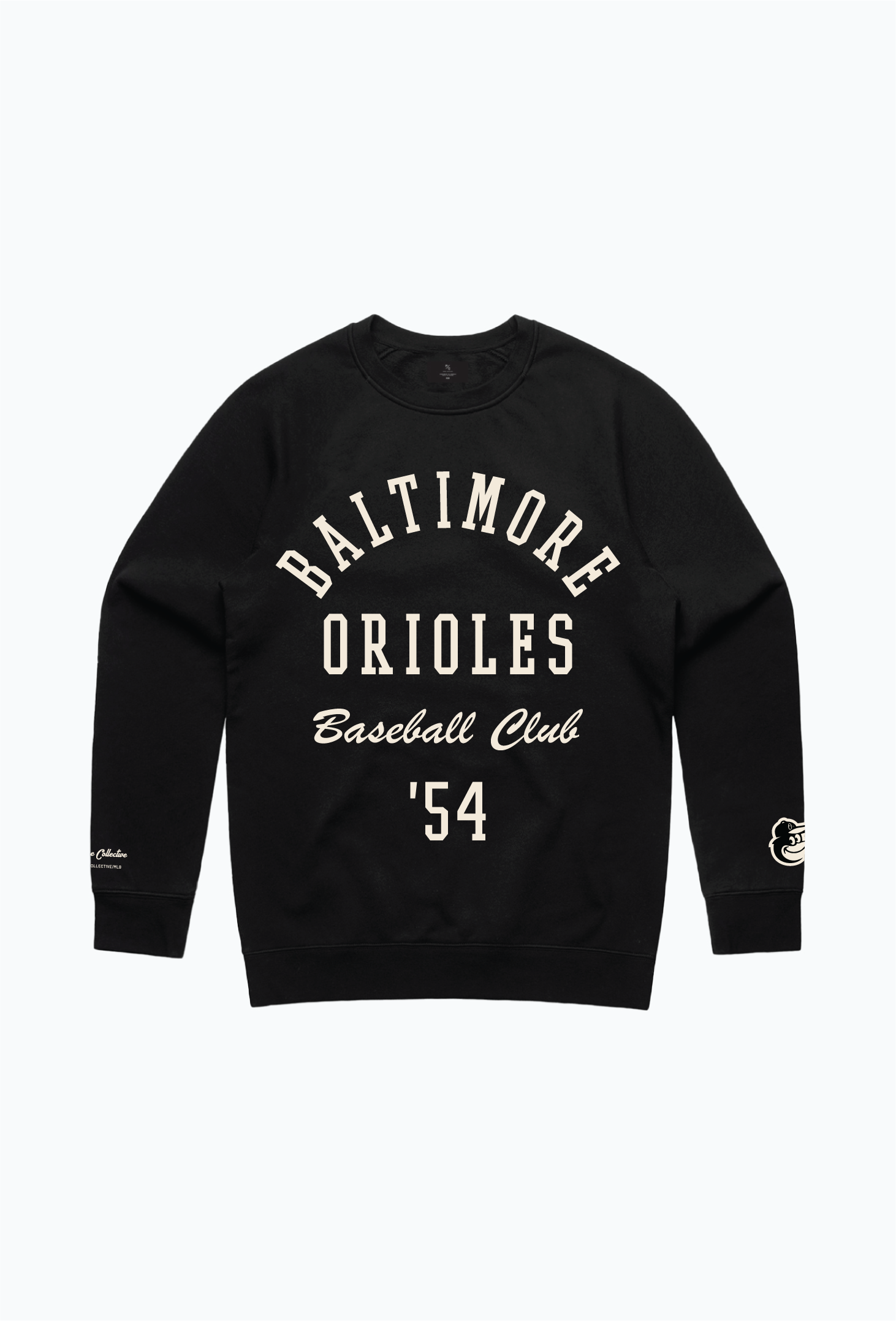 Baltimore Orioles Heavyweight Crewneck - Black