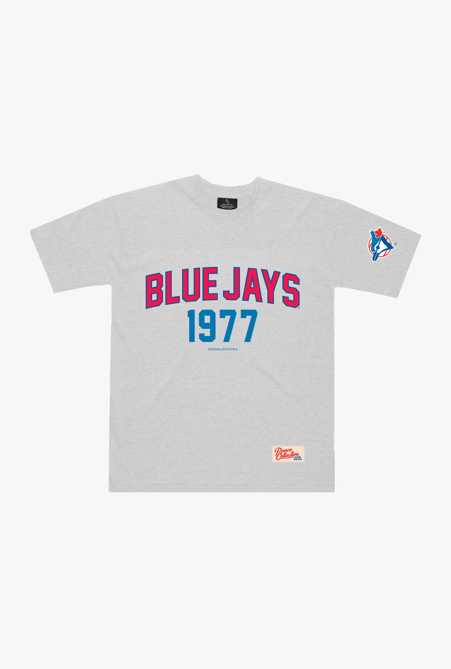 Toronto Blue Jays 1977 Heavyweight T-Shirt - Grey