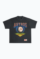 Houston Astros Field Heavyweight Garment Dyed T-Shirt - Black