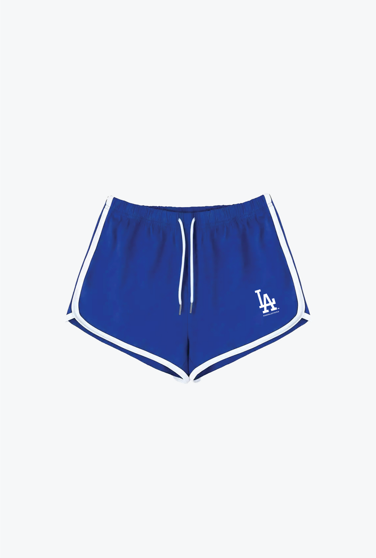 Los Angeles Dodgers Vintage Women's Running Shorts - Royal / White