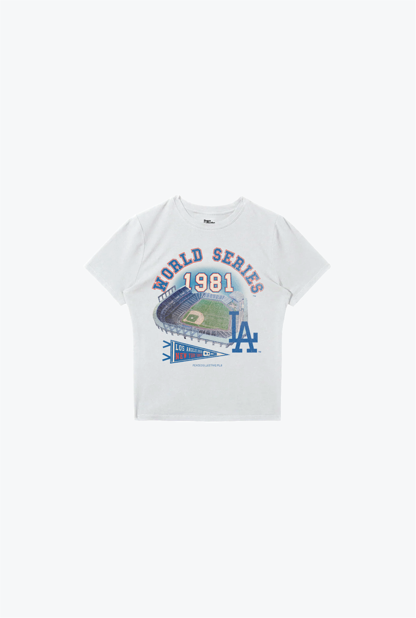 Los Angeles Dodgers Vintage Baby Tee - White