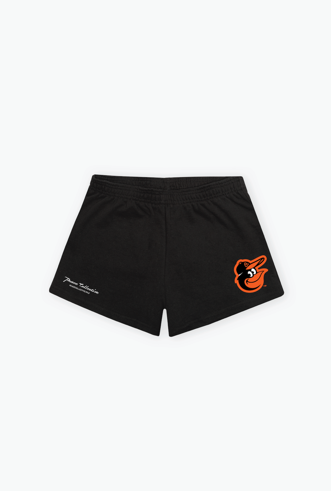 Baltimore Orioles Logo Women's Fleece Shorts - Black