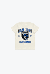 San Jose Earthquakes Vintage Washed Kids T-Shirt - Ivory