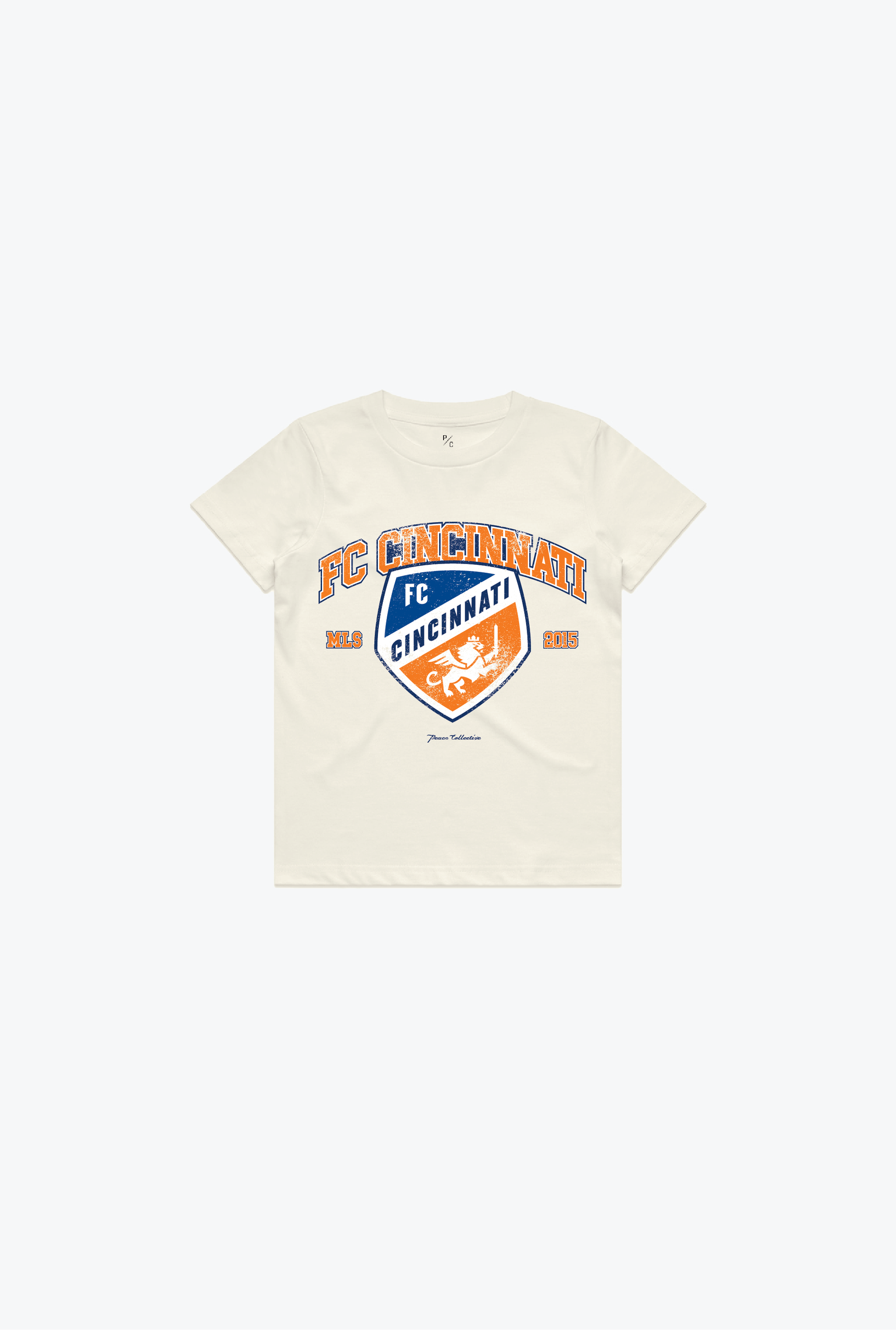 FC Cincinnati Vintage Washed Kids T-Shirt - Ivory