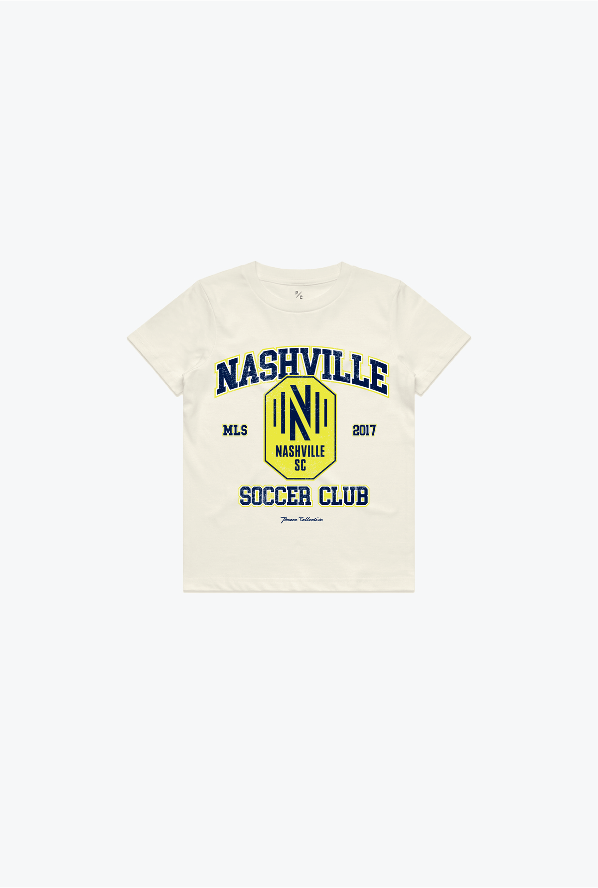 Nashville SC Vintage Washed Kids T-Shirt - Ivory