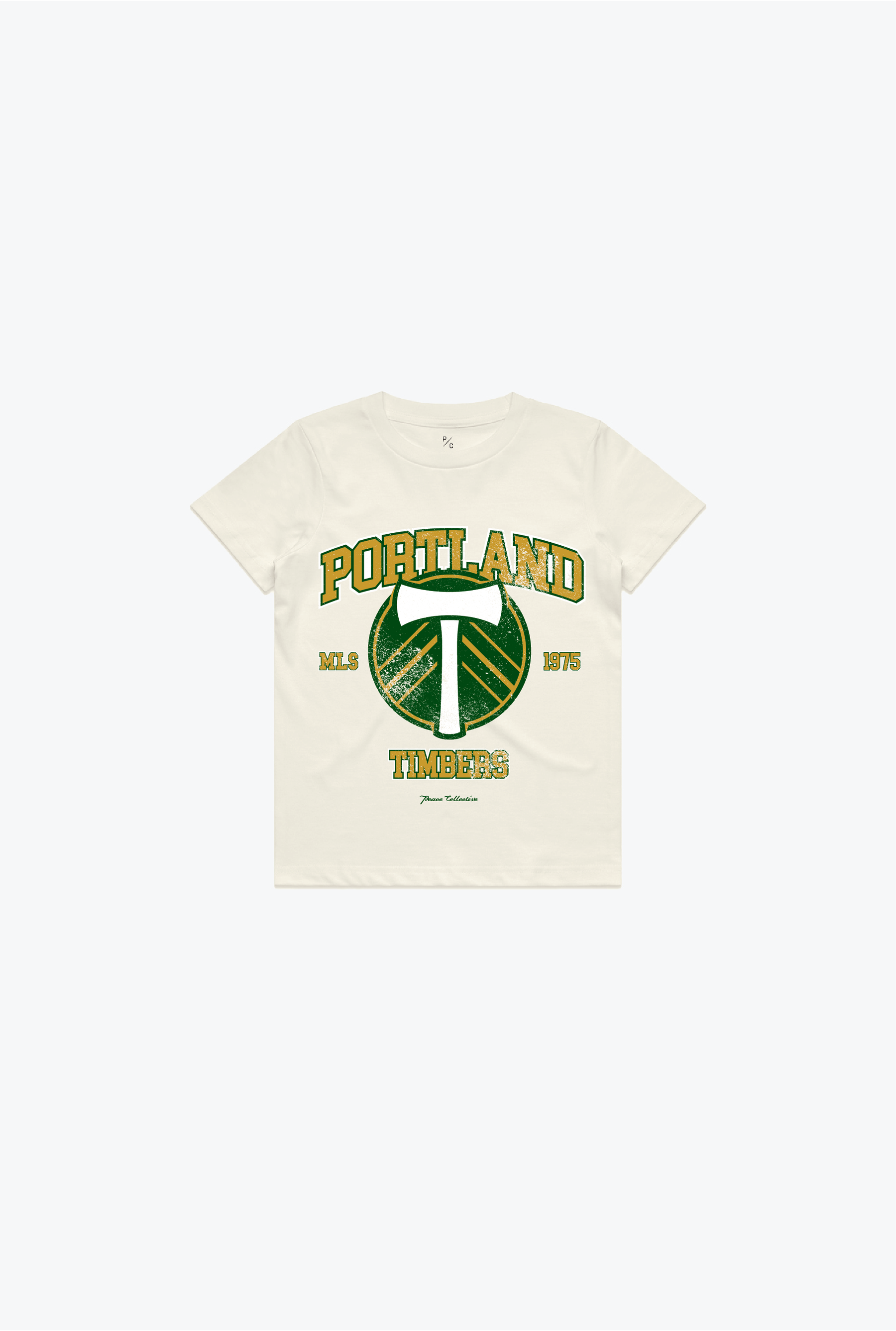 Portland Timbers Vintage Washed Kids T-Shirt - Ivory