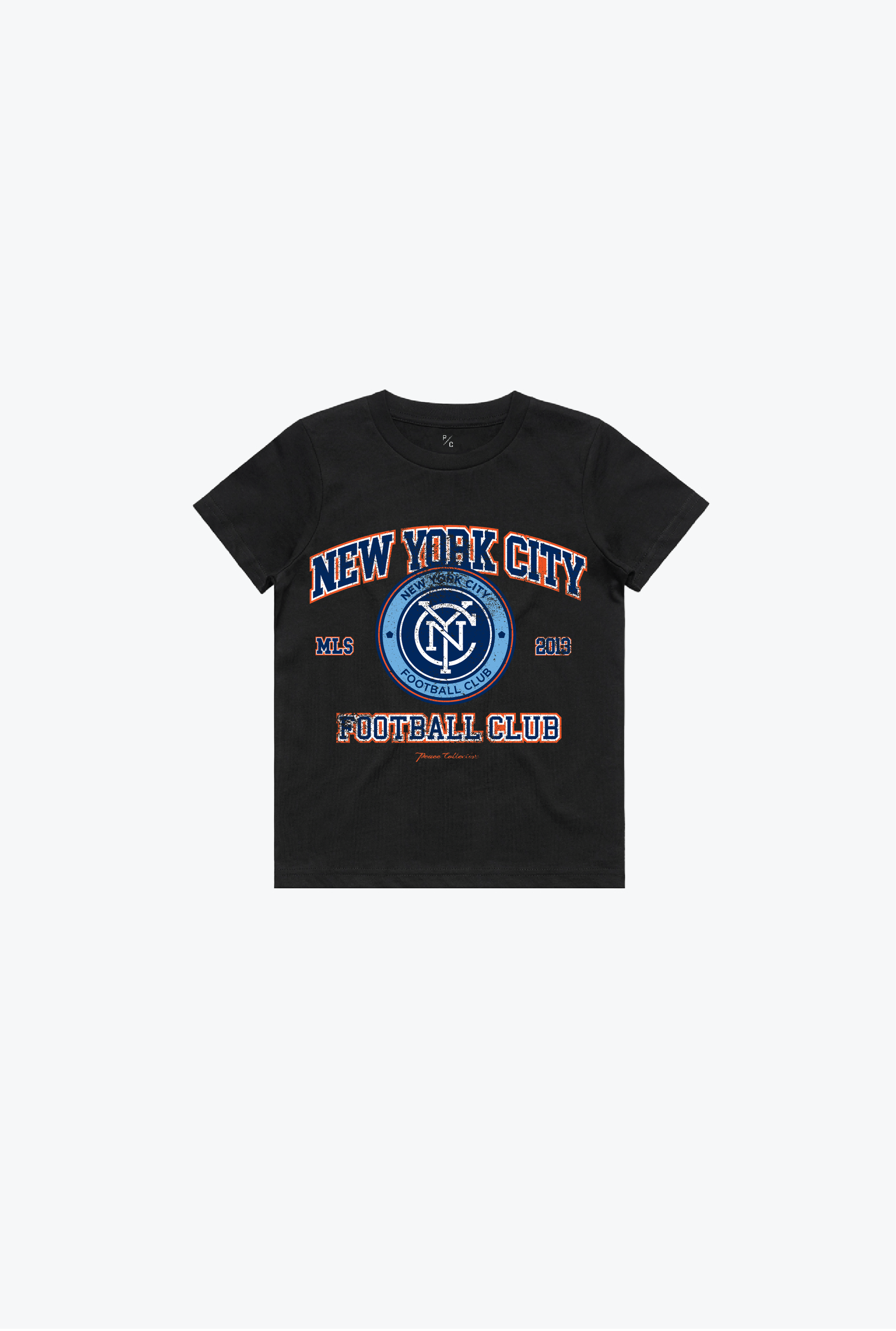 New York City FC Vintage Kids T-Shirt - Black