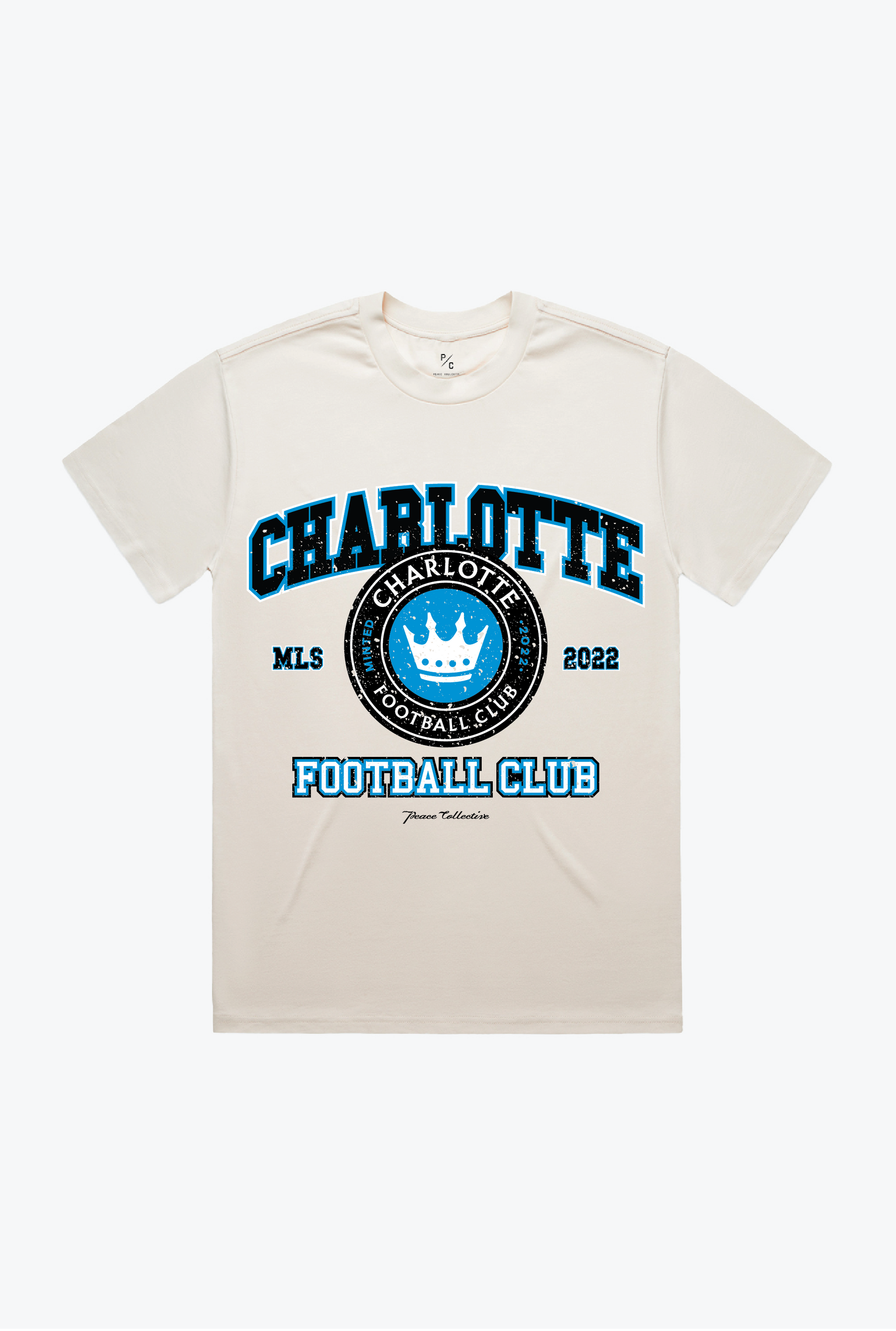 Charlotte FC Vintage Washed T-Shirt - Ivory