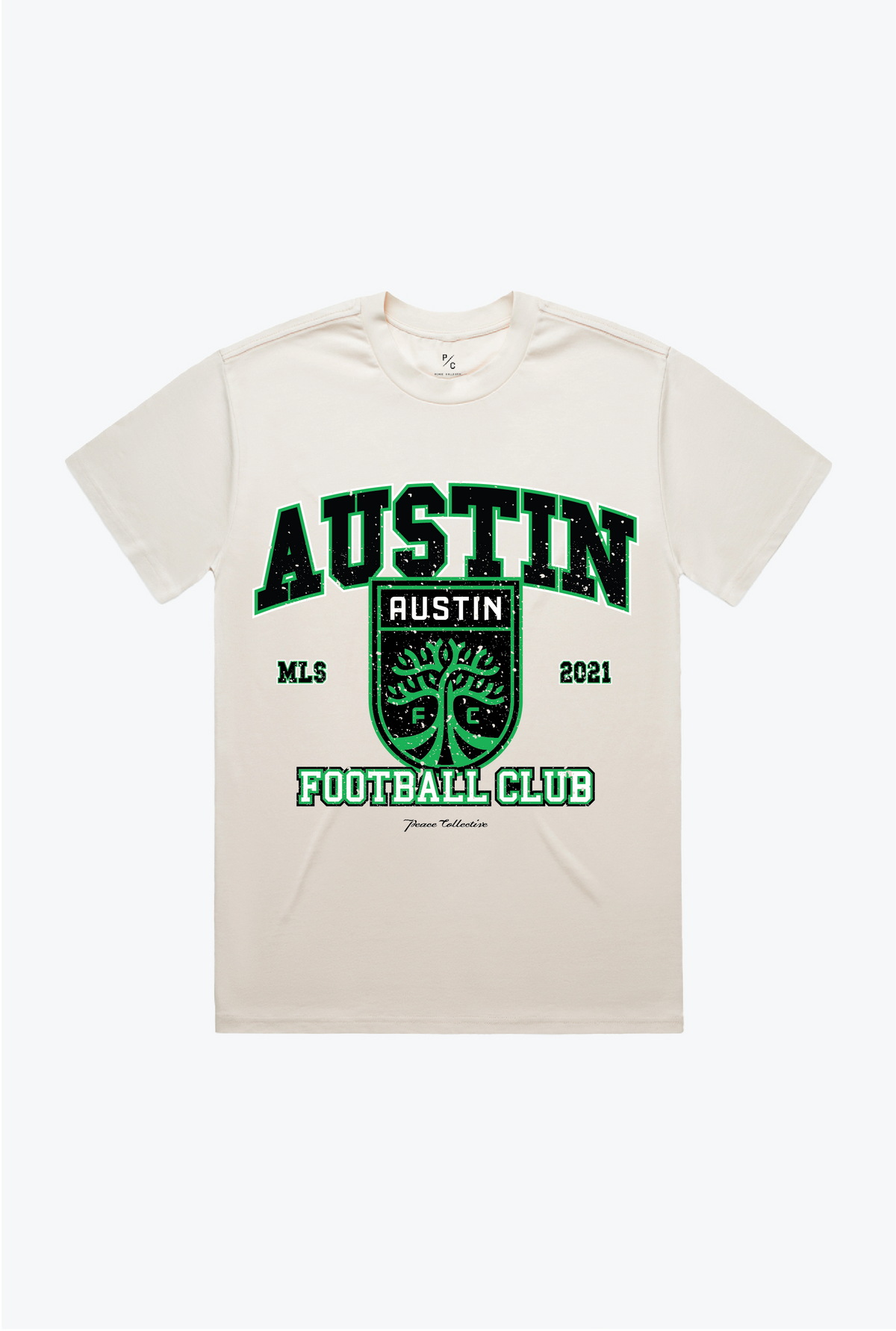 Austin FC Vintage Washed T-Shirt - Ivory